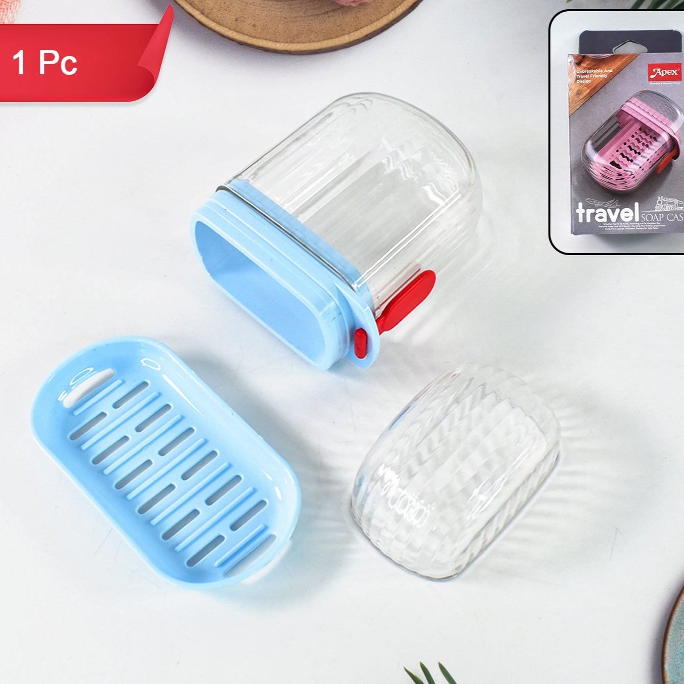 Apex Unbreakable Travel Soap Case With Secure Lock (1 Pc) - Happy Price - Image 1