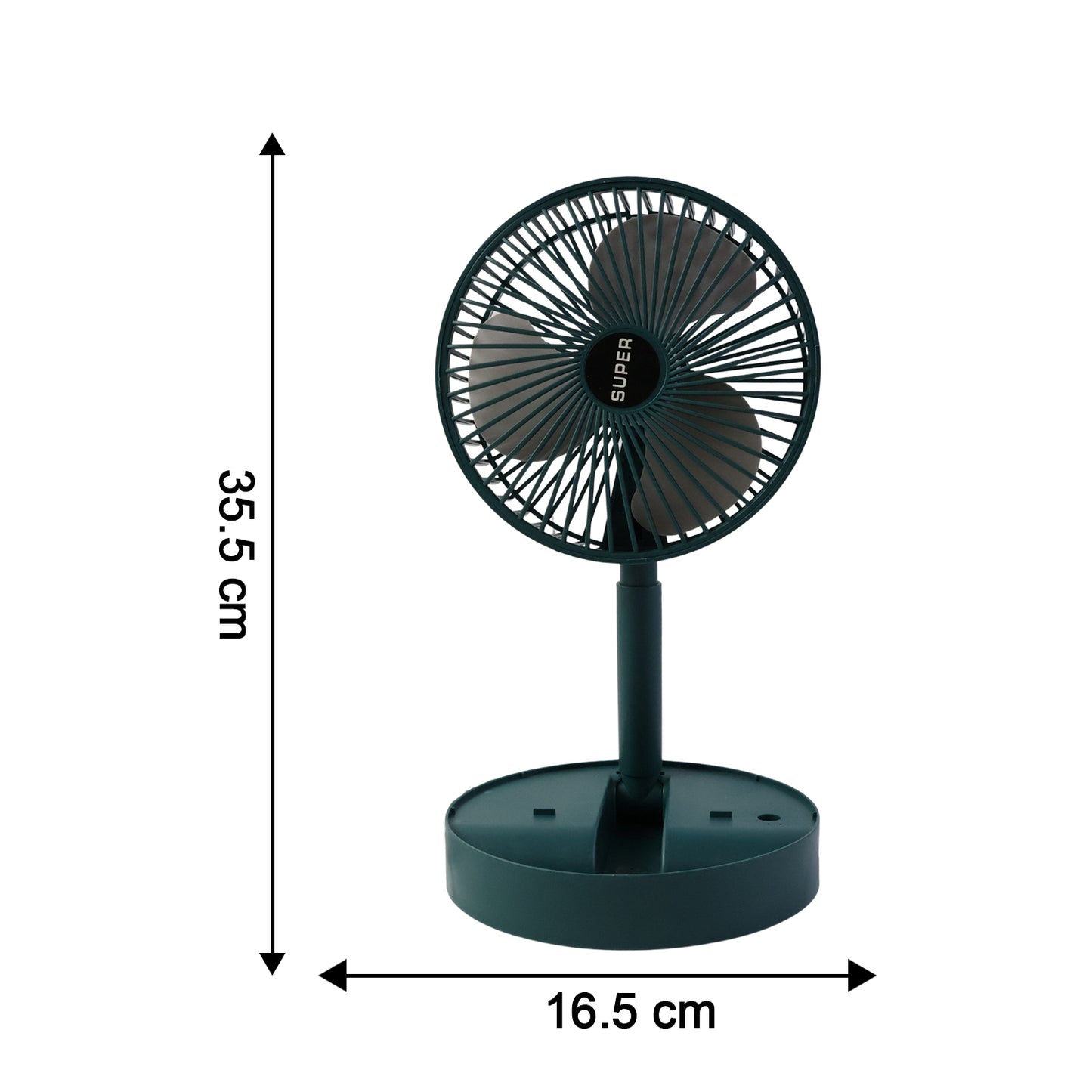 Foldable USB Mini Desk Fan - Adjustable Height & Angle, Quiet Operation (1 Pc) - Happy Price - Image 6