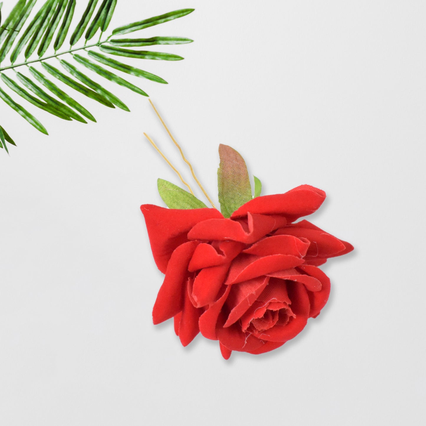 12 Pcs Red Rose Bridal Hair Clips for Women - Wedding Party Hair Accessories - Happy Price - Image 5