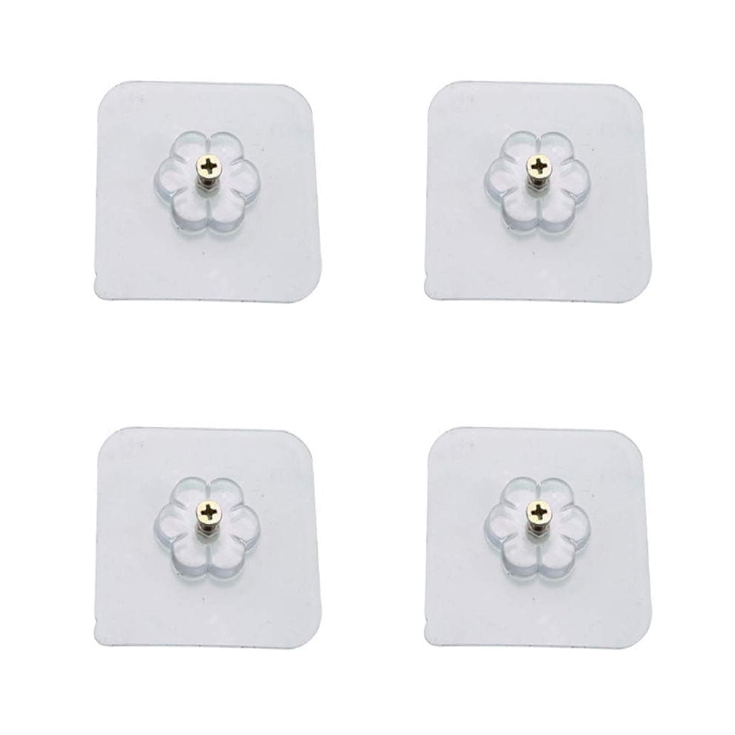 Self Adhesive Hooks Sticker  Screw Nut And Bolt Type (4 Pcs Set) - Happy Price - Image 6