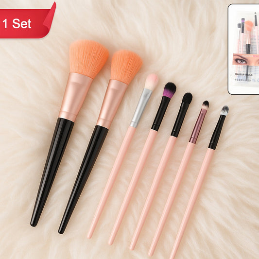 Professional Soft Makeup Brush Set (7 Pc) - Happy Price - Image 1