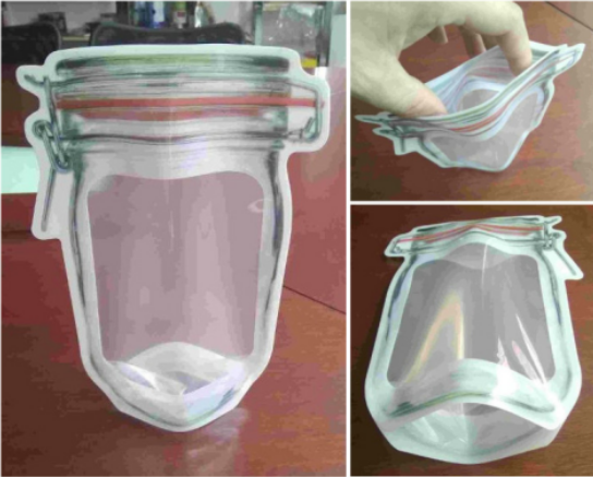 Reusable Airtight Seal Plastic Food Storage Mason Jar Zipper (500ml) - Happy Price - Image 4