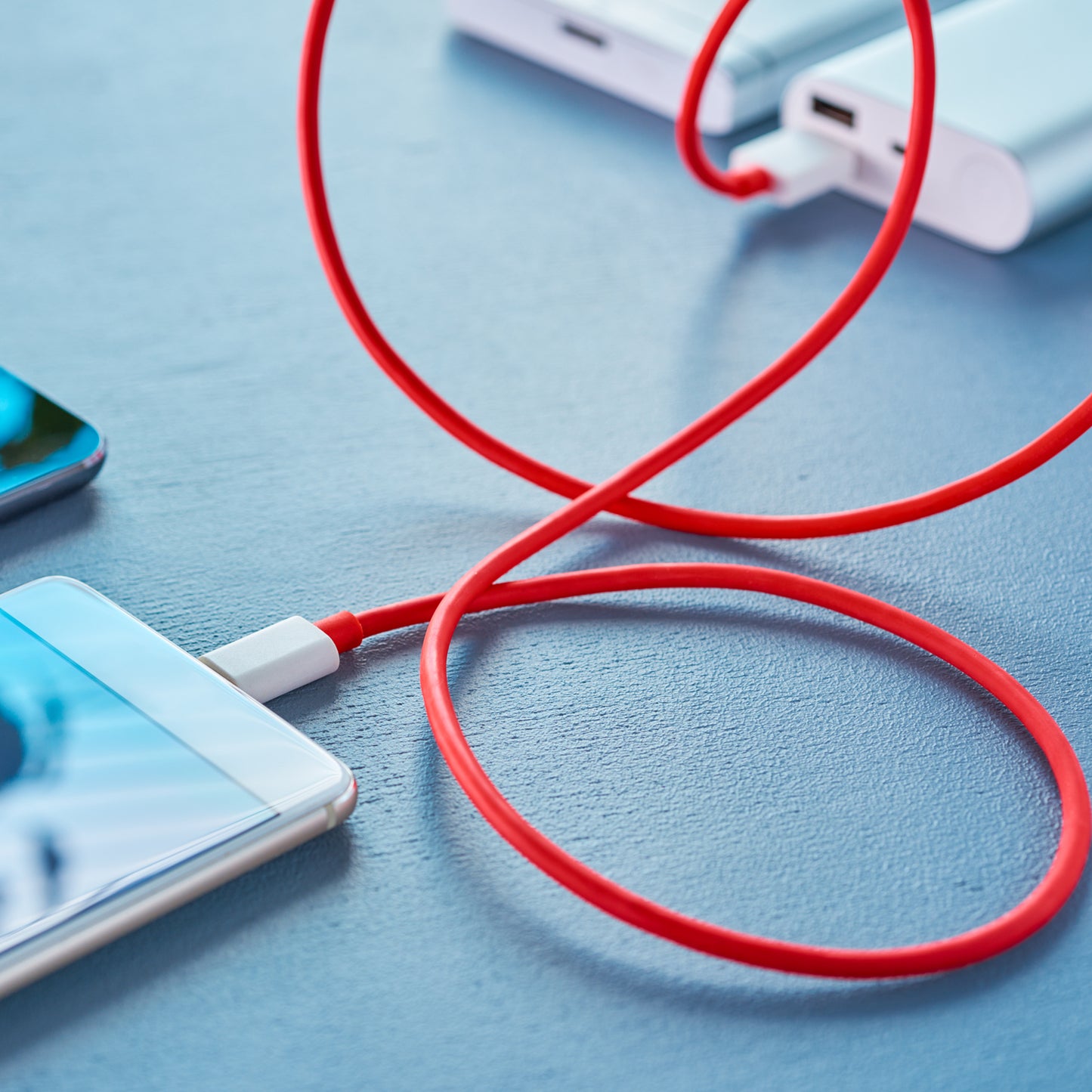 Unique Type C Dash Charging Usb Data Cable  Fast Charging Cable  Data Transfer Cable For C Type Mobile Use 1 Meter ( Red ) - Happy Price - Image 4