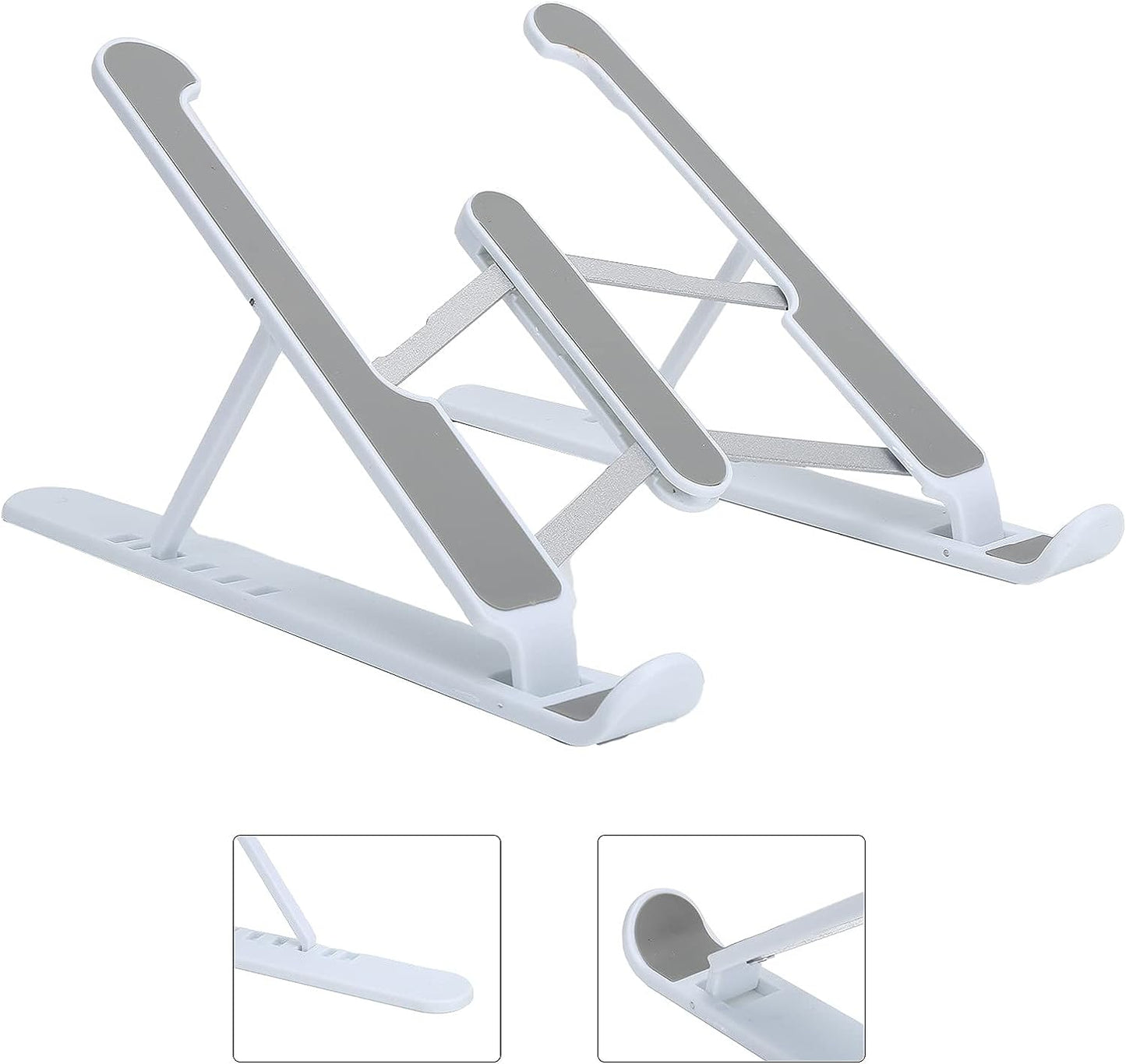 Adjustable Laptop Stand Holder With Built-in Foldable Legs And High Quality Fibre - Happy Price - Image 3