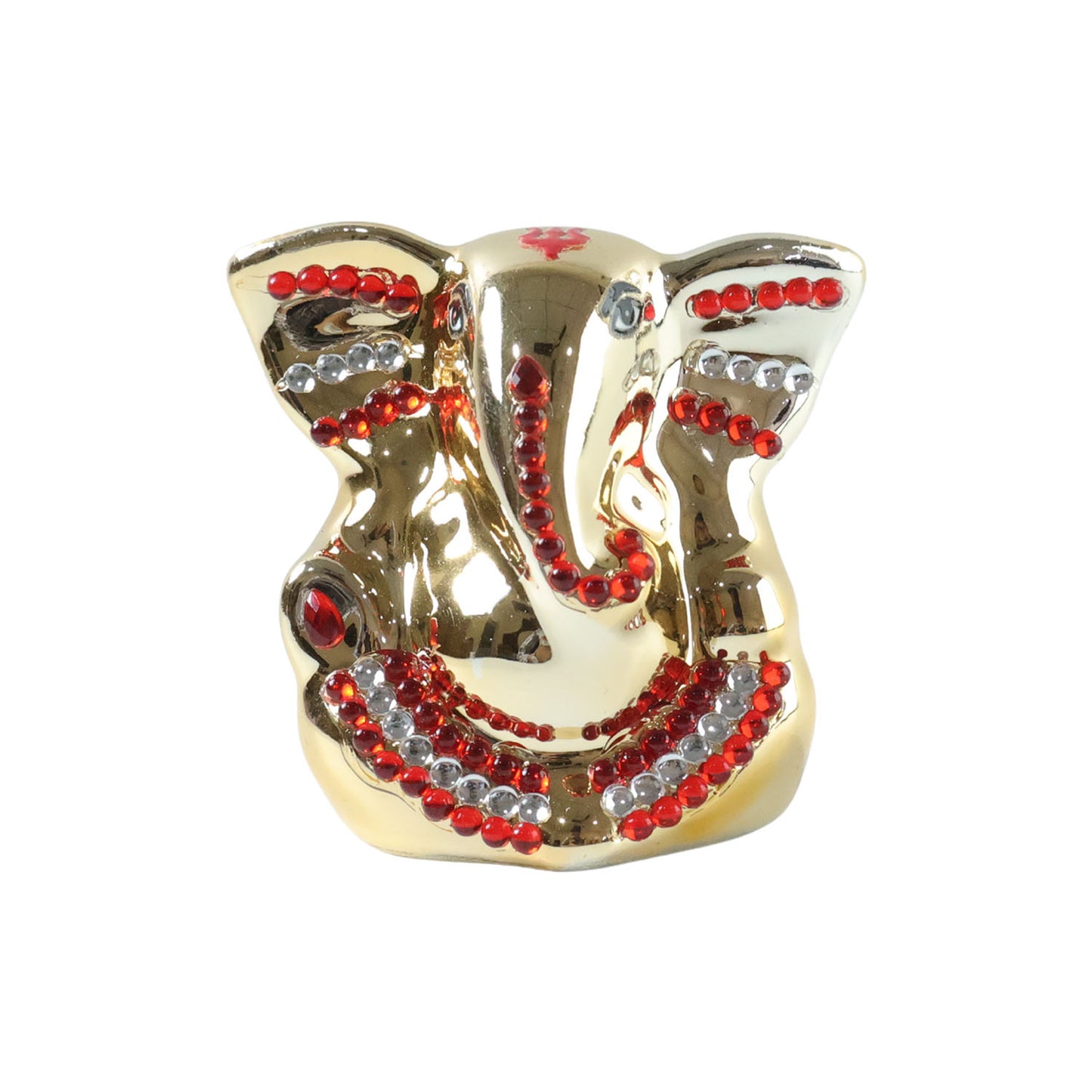 Golden Ganesha Idol Showpiece - 1 Pc Decorative Ganpati Murti for Home, Car, Office - Happy Price - Image 4