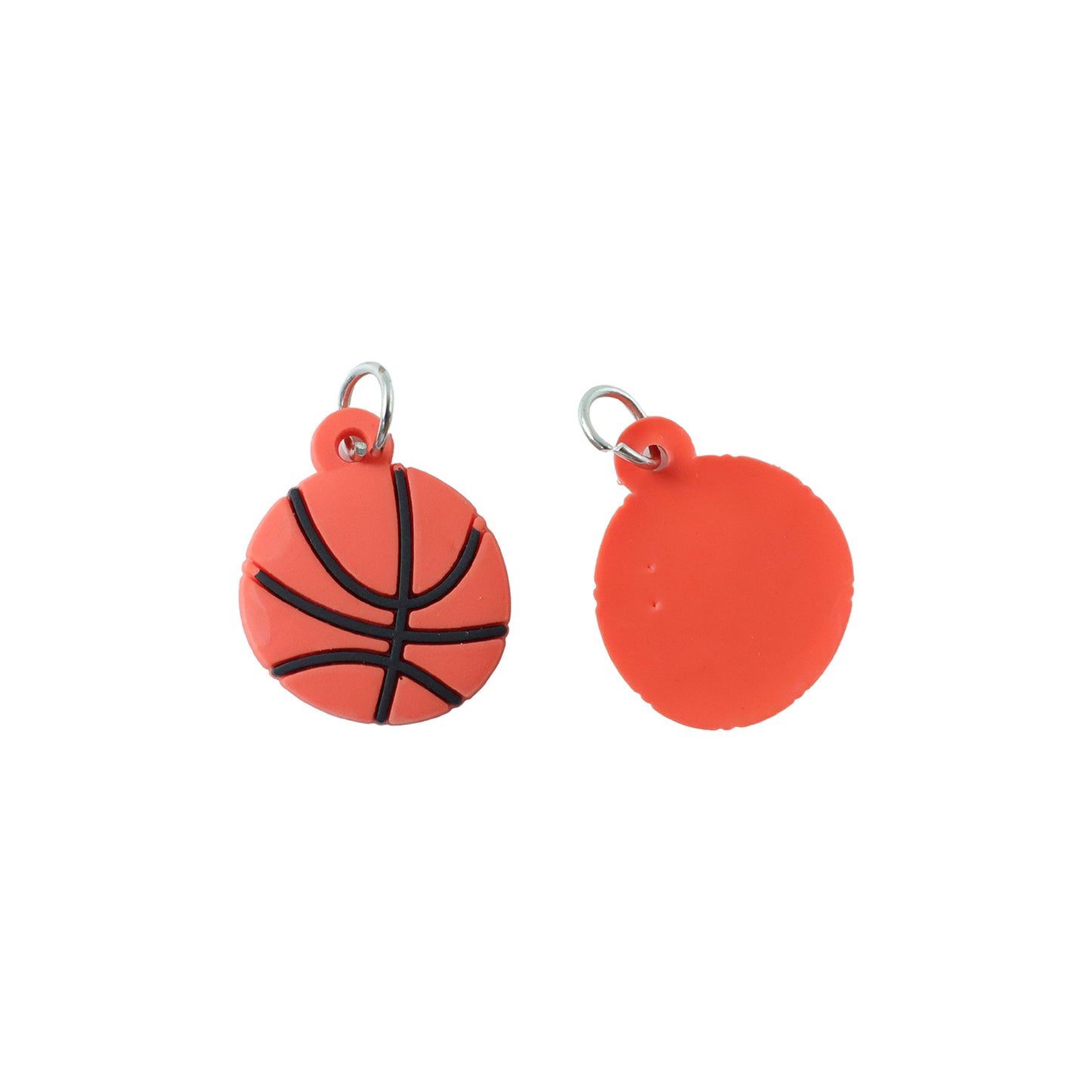Basketball Design Bag Charm Keychain Set (10 Pc)
