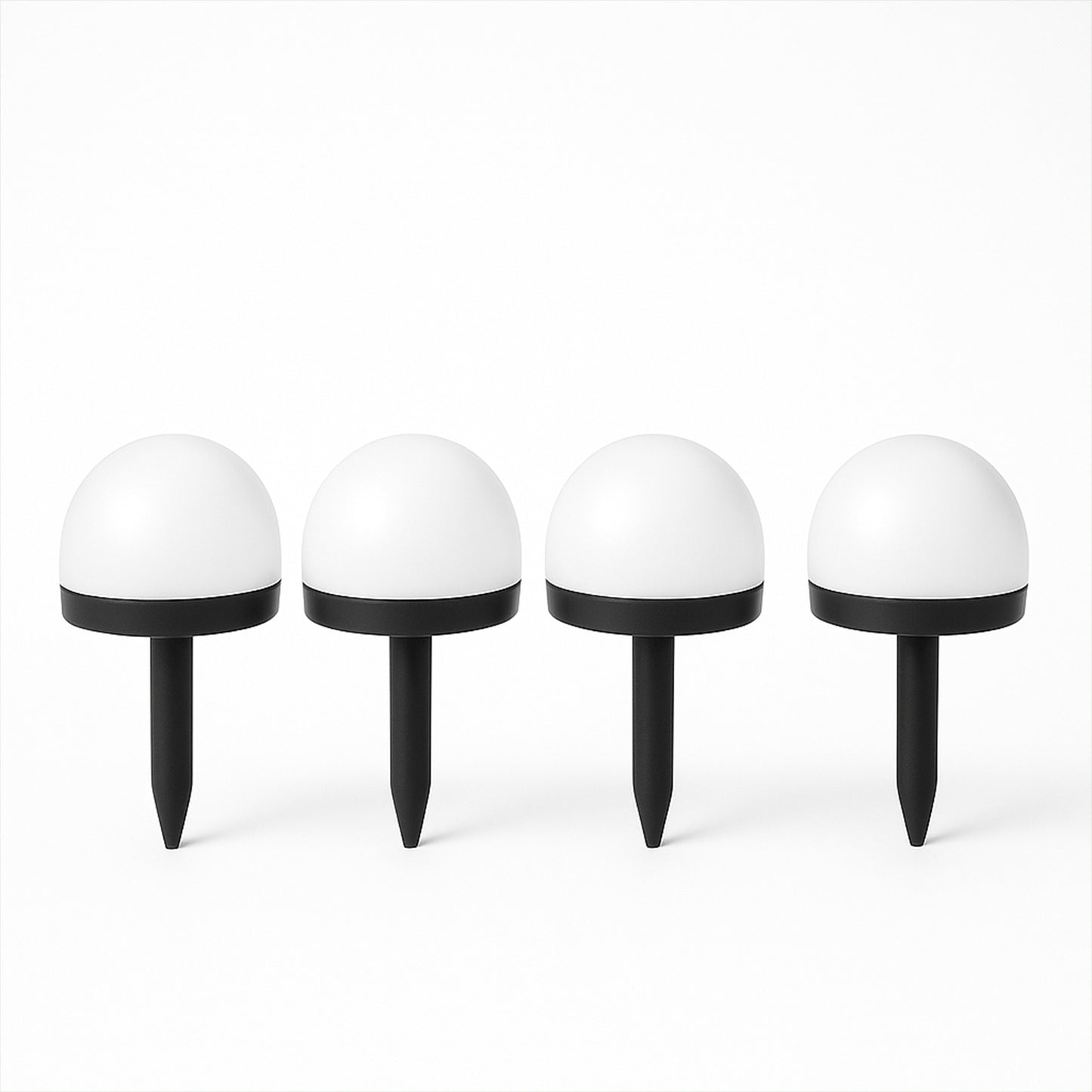 Dome Solar Garden Light Set (4 Pc) - Happy Price - Image 4