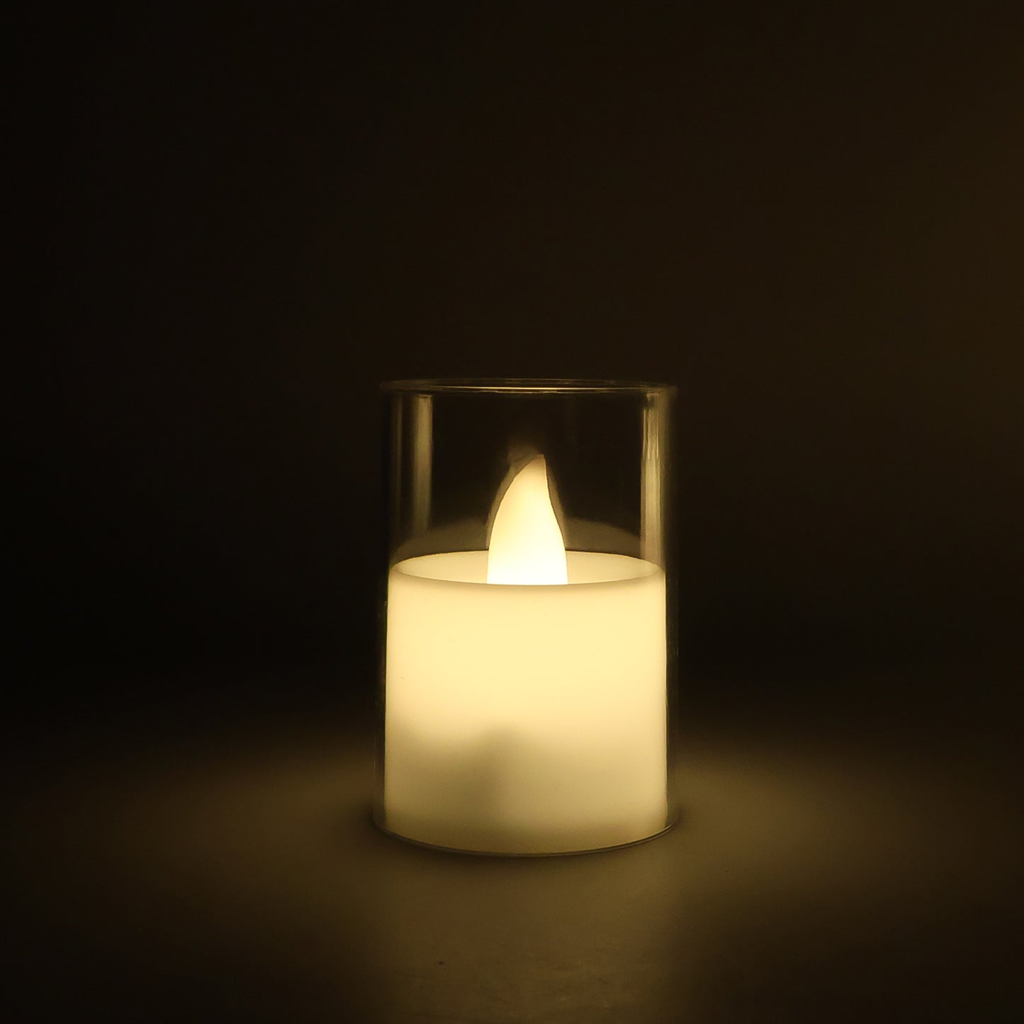 Set of 6 Flameless LED Votive Candles with Glass Holders - Happy Price - Image 5