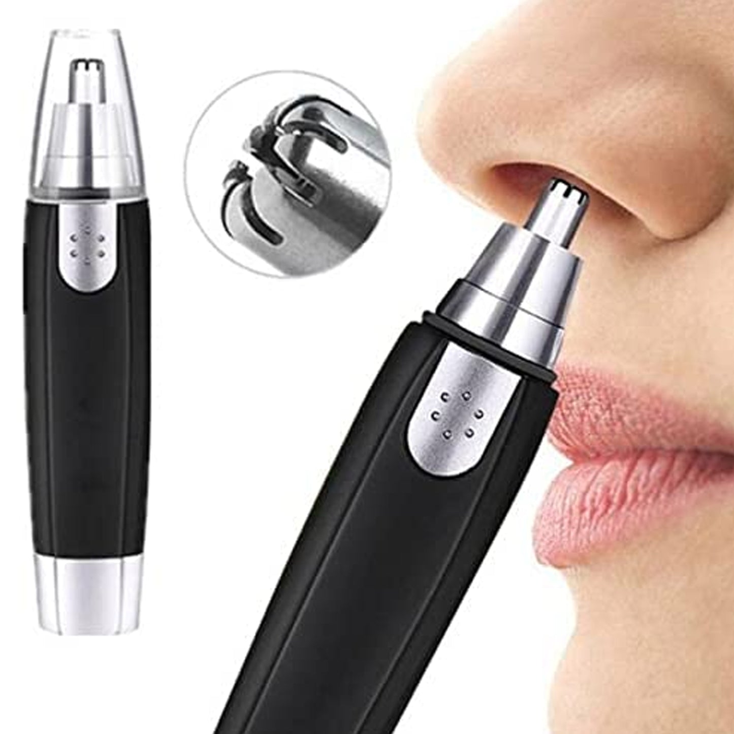 6003 Sharp New Ear And Nose Hair Trimmer Professional Heavy Duty Steel Nose Clipper Battery-operated. - Happy Price - Image 4
