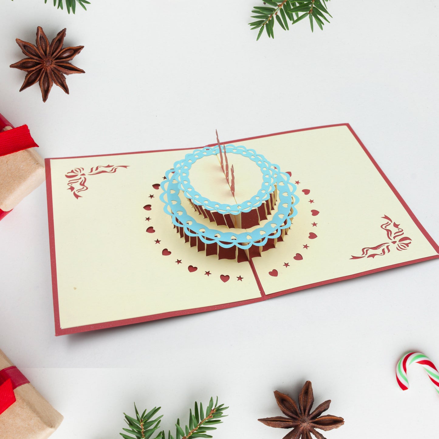 3d Paper Wish Card High Quality Paper Card All Design Card Good Wishing Card (All 3d Card  Birthday Greeting Cards Wedding Day Gift Card Merry Christmas Card (1 Pc) - Happy Price - Image 3