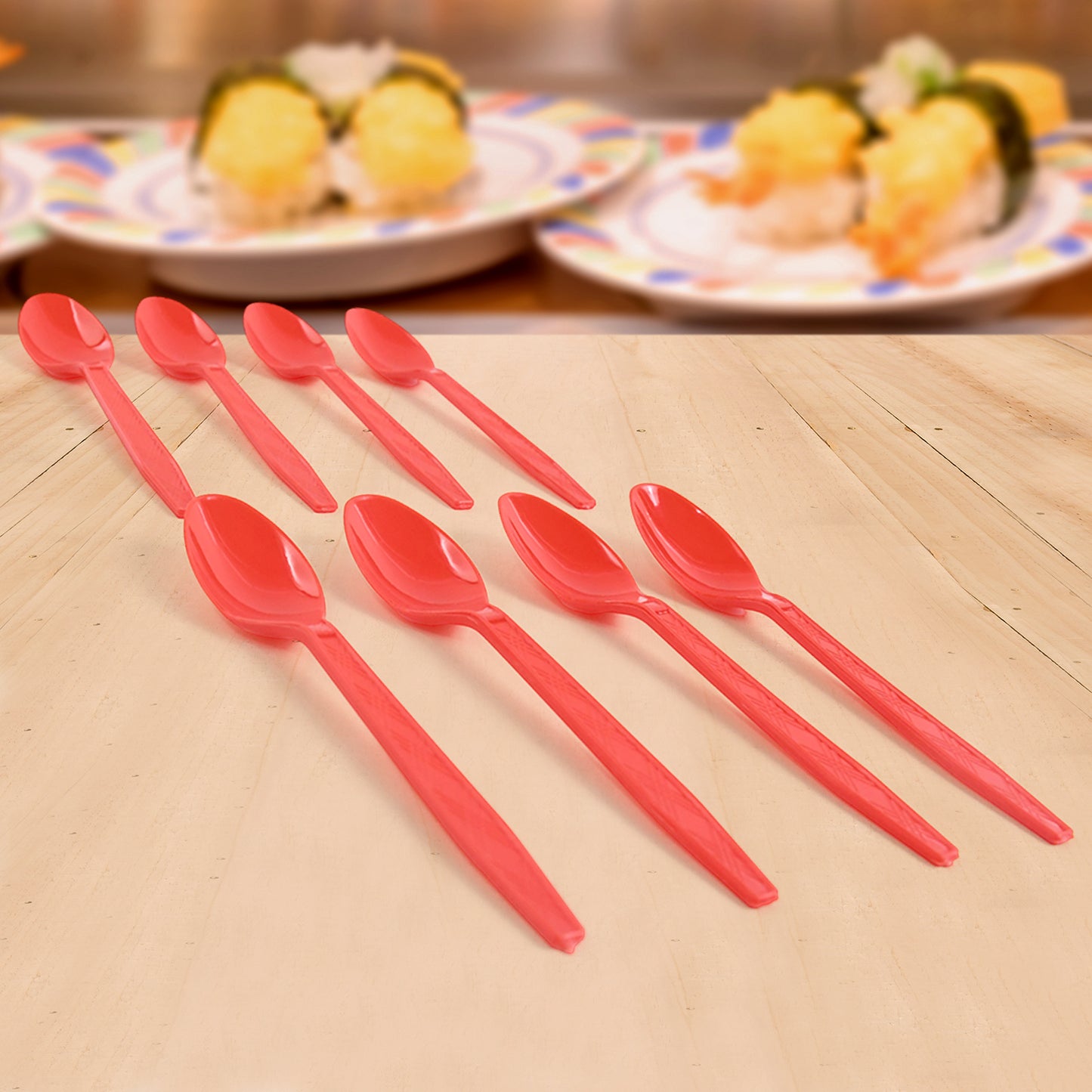 Reusable Plastic Dining Spoons - Set of 8 Pcs - Happy Price - Image 4