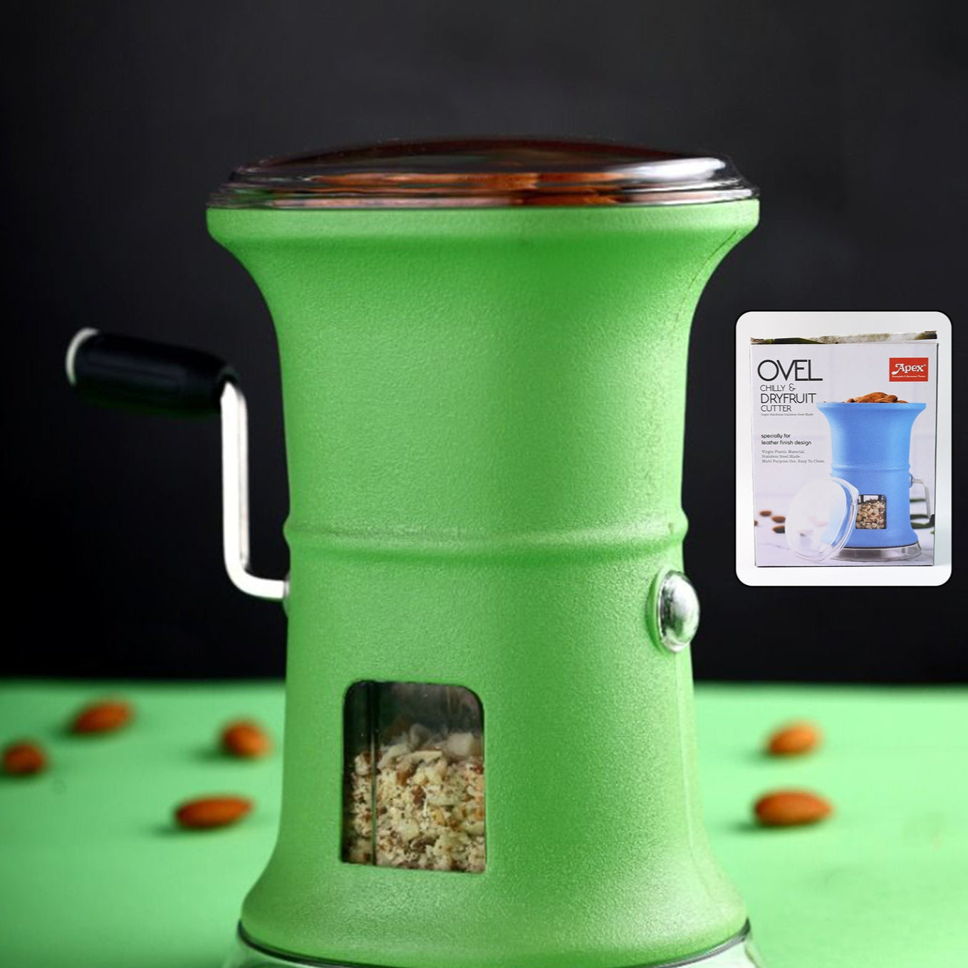 Apex Ovel Manual Chilly  Dry Fruit Cutter Grinder - Happy Price - Image 1