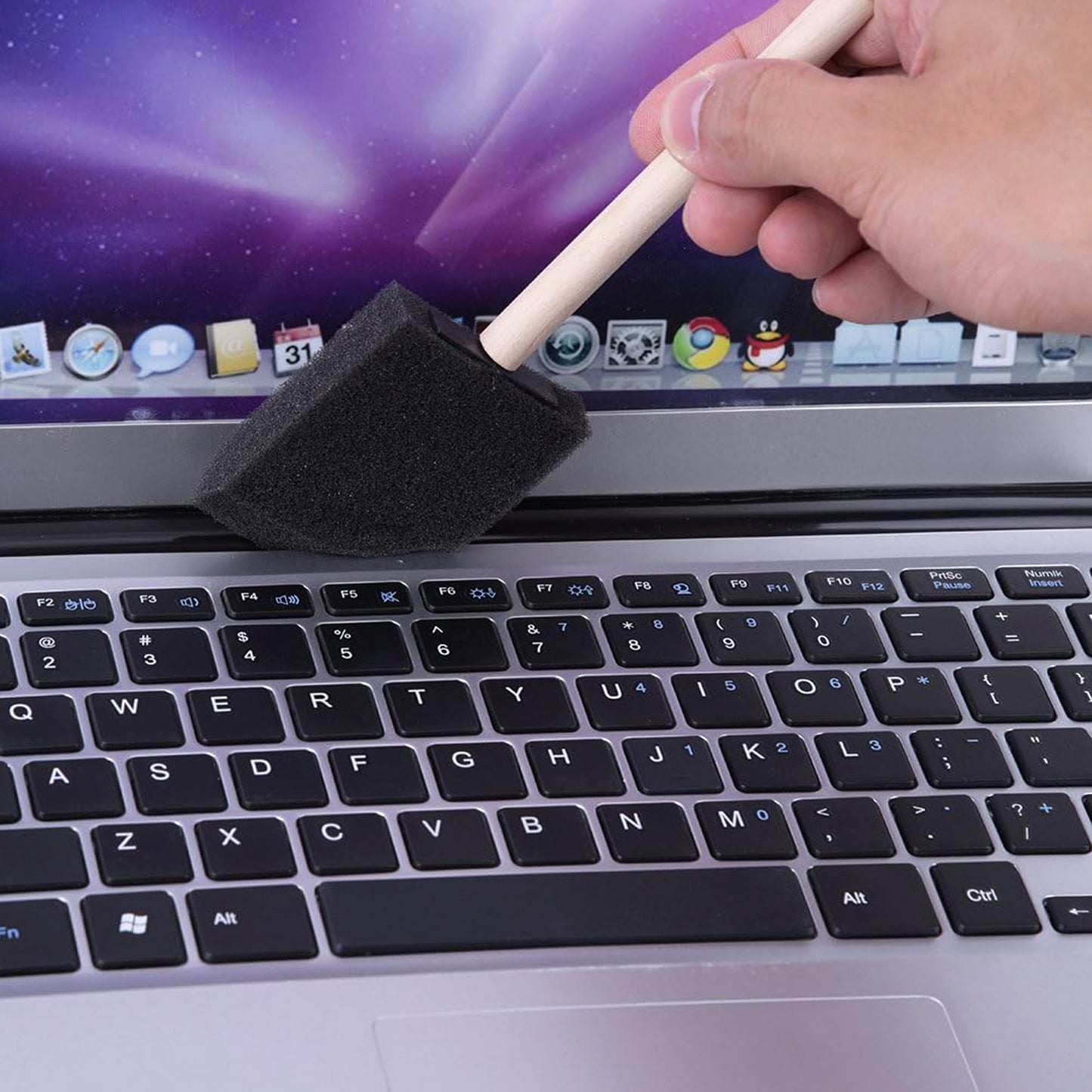 Multipurpose Sponge Brushes For Painting With Wooden Handles (5 Pcs Set) - Happy Price - Image 2