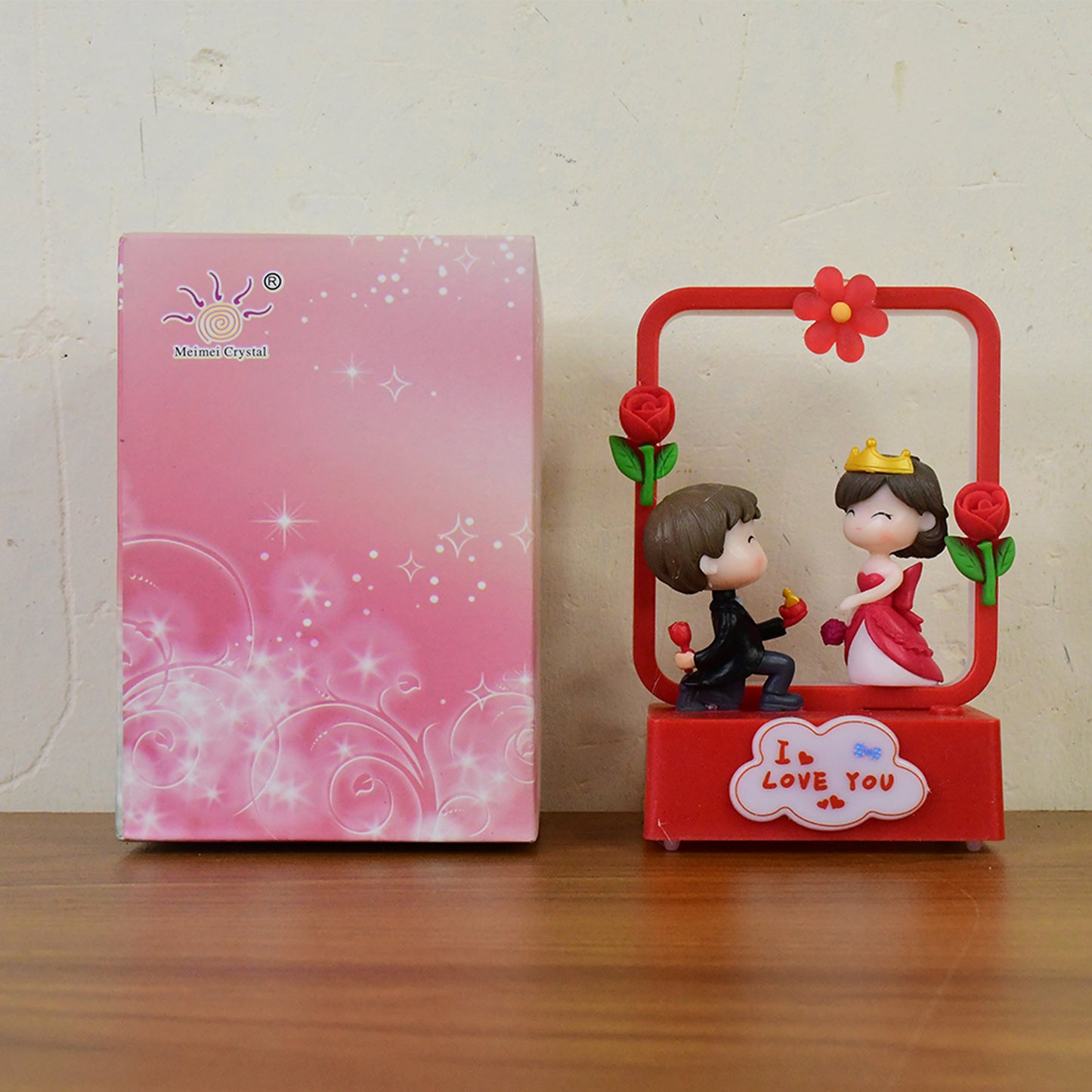 Romantic Couple Figurine with LED Light Showpiece (1 Pc) - Happy Price - Image 7