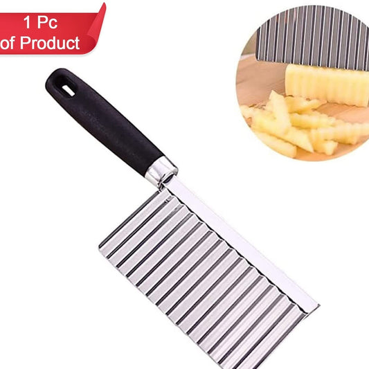 Stainless Steel Vegetable Salad Chopping Knife Crinkle Cutters - Happy Price - Image 1