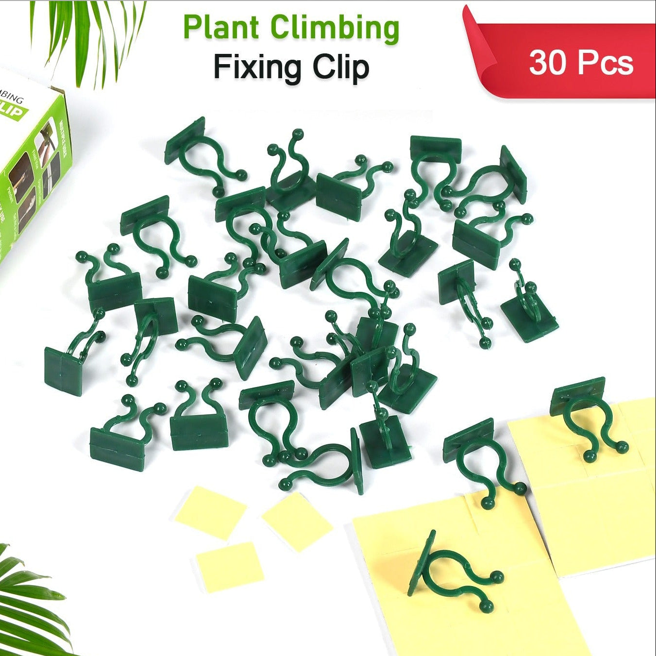 6156a 30pcs Wall Plant Climbing Clip Widely Used For Holding Plants And Poultry Purposes And All.