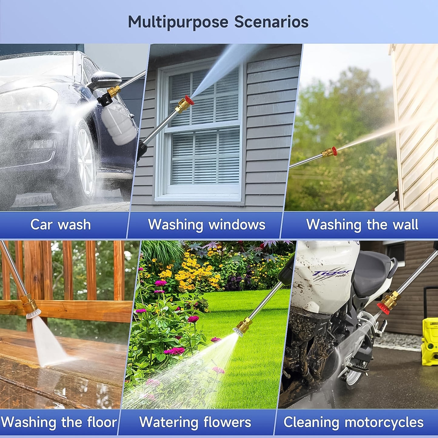 Car Washer Gun Wireless High Pressure Washer Water Spray Gun (48v  With Small Box  Small Adaptor  1 Set) - Happy Price - Image 4
