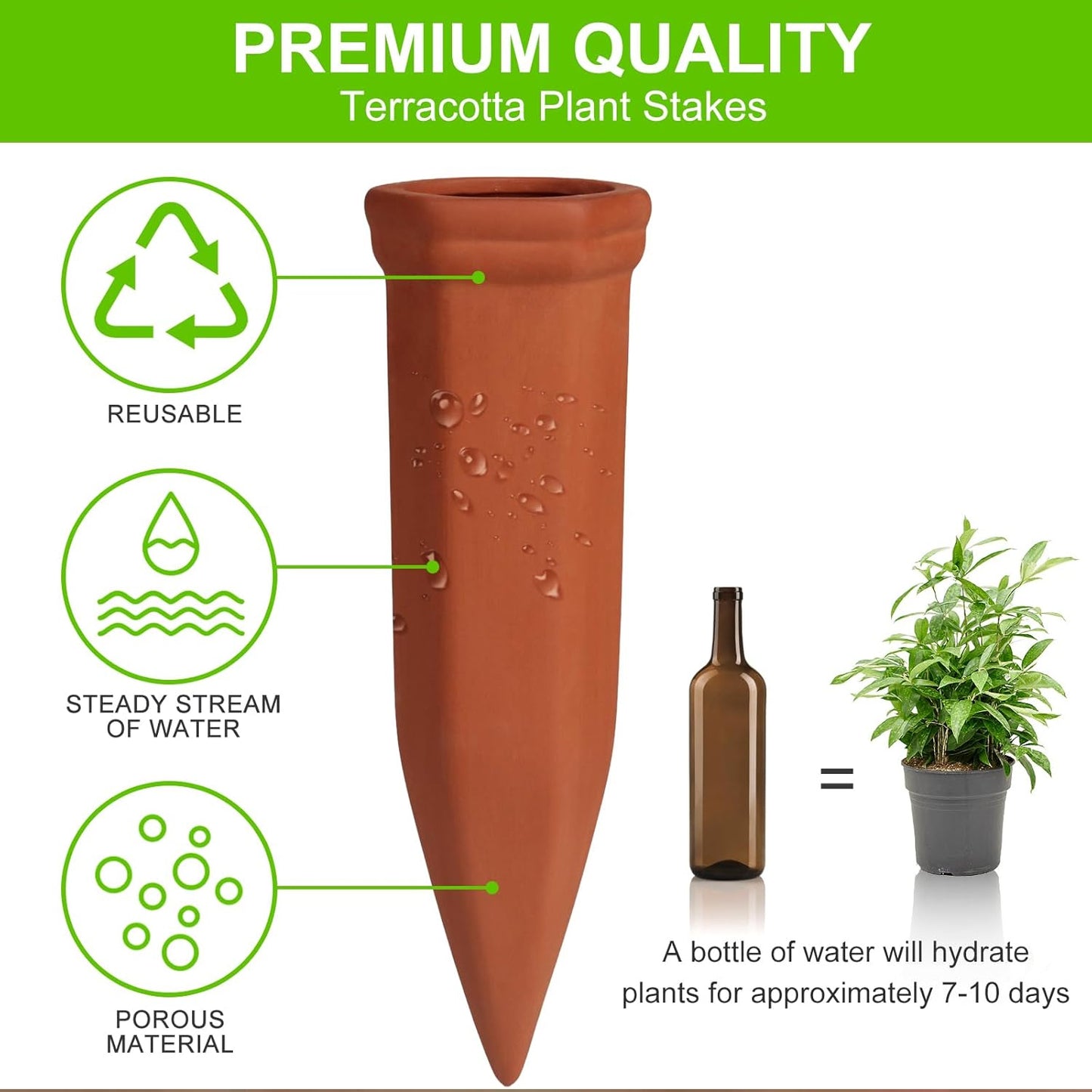 Self Plant Watering Spikes (4 Pcs Set) - Happy Price - Image 5