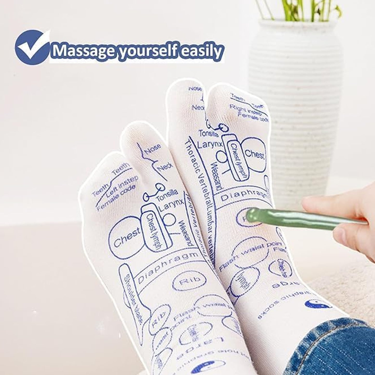 Full Reflexology Acupressure Therapy Socks Set (1 Set) - Happy Price - Image 2