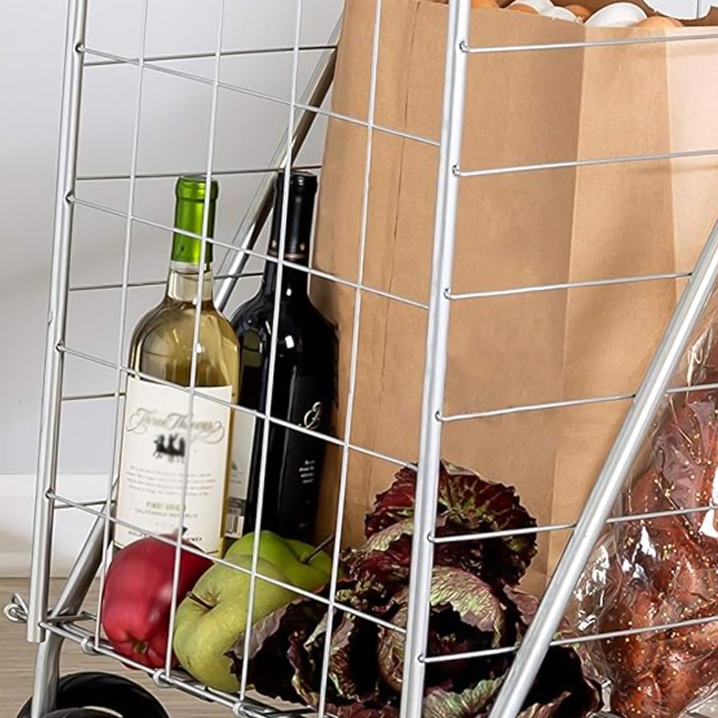 Foldable Shopping Trolley With Wheels ( Moq - 2 Pc) - Happy Price - Image 5