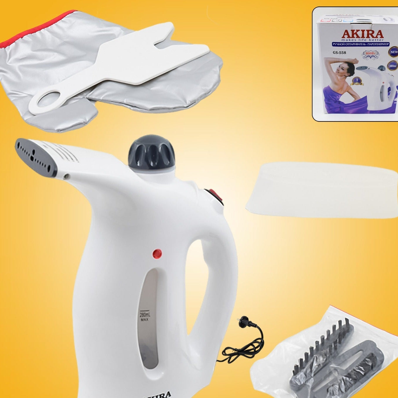 Portable Handheld Garment  Facial Steamer (1 Pc) - Happy Price - Image 1