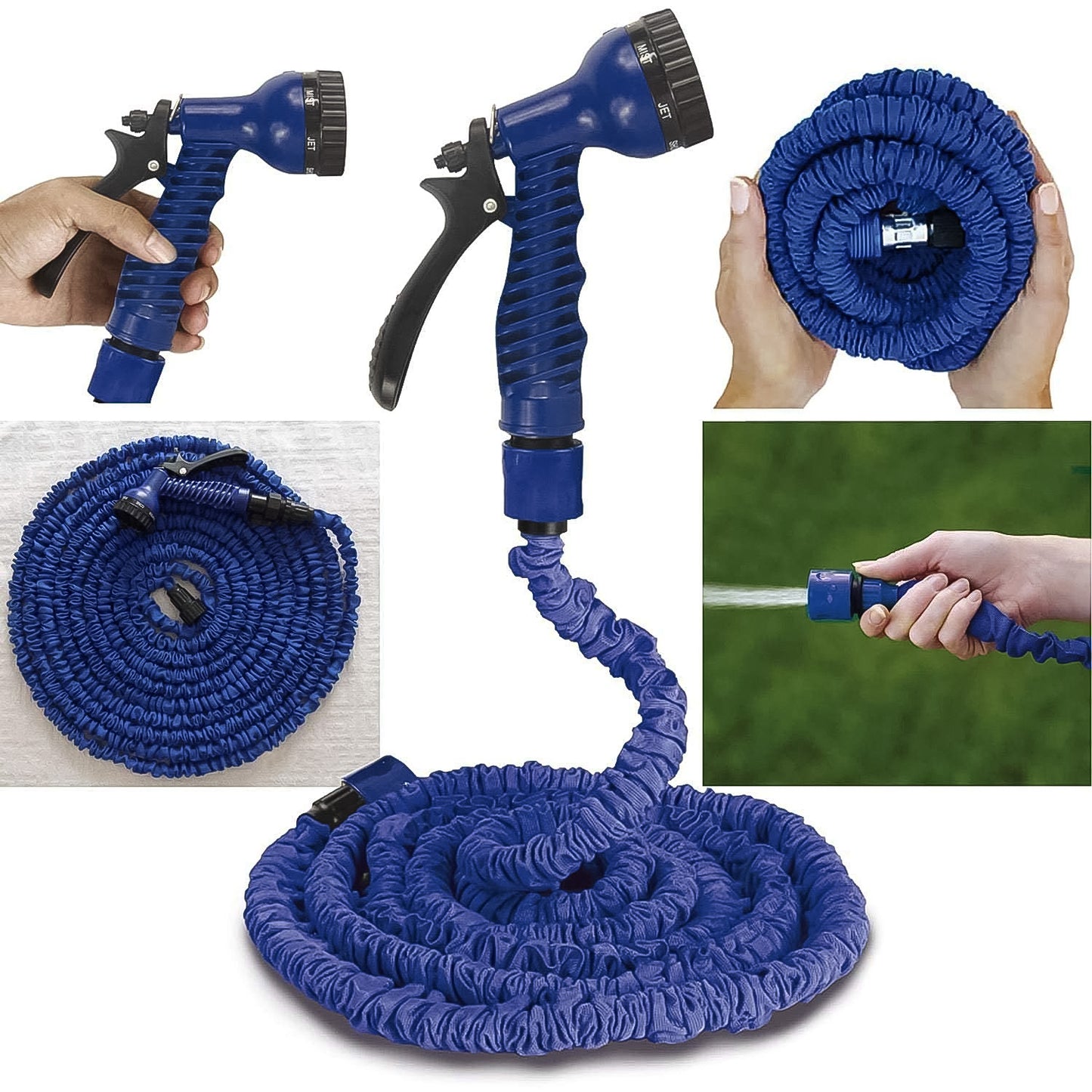 Expandable Magic Garden Hose With Spray Gun Approx 4 Metre Pipe (1 Set  Mix Color) - Happy Price - Image 2