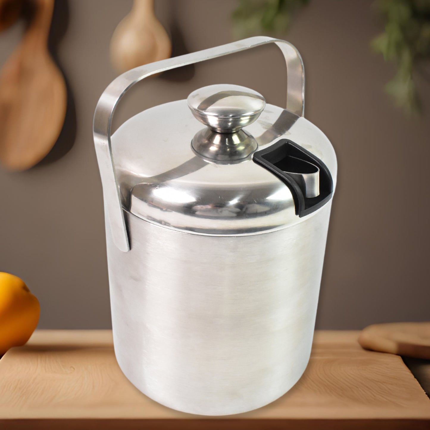 Stainless Steel Ice Buckets With Lid (1.3 Liters Approx) - Happy Price - Image 2