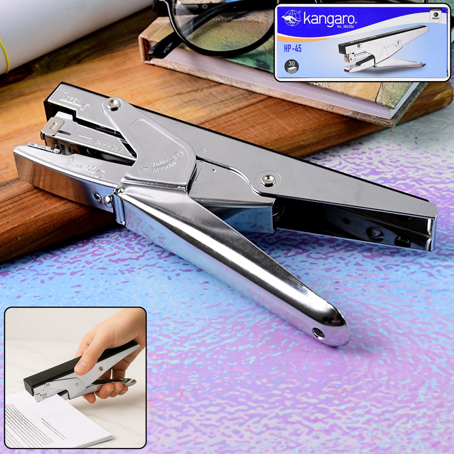 Heavy Duty Plier Stapler - Metal Body, 30 Sheet Capacity - Happy Price - Image 3