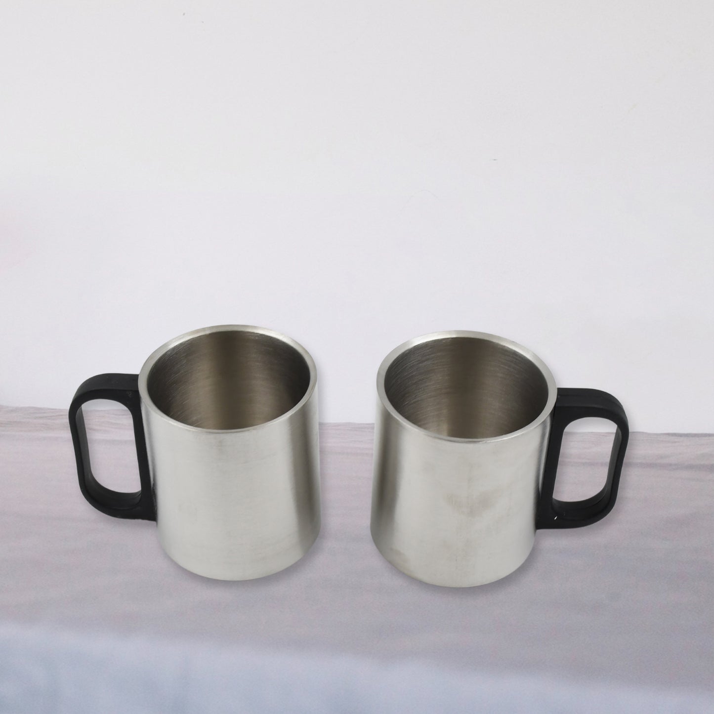 Double Wall Stainless Steel Thermos Flask 500ml Vacuum Insulated Gift Set With Two Cups Hot  Cold Stainless Steel Diwali Gifts For Employees Corporate Gift Item (3 Pcs Set) - Happy Price - Image 3