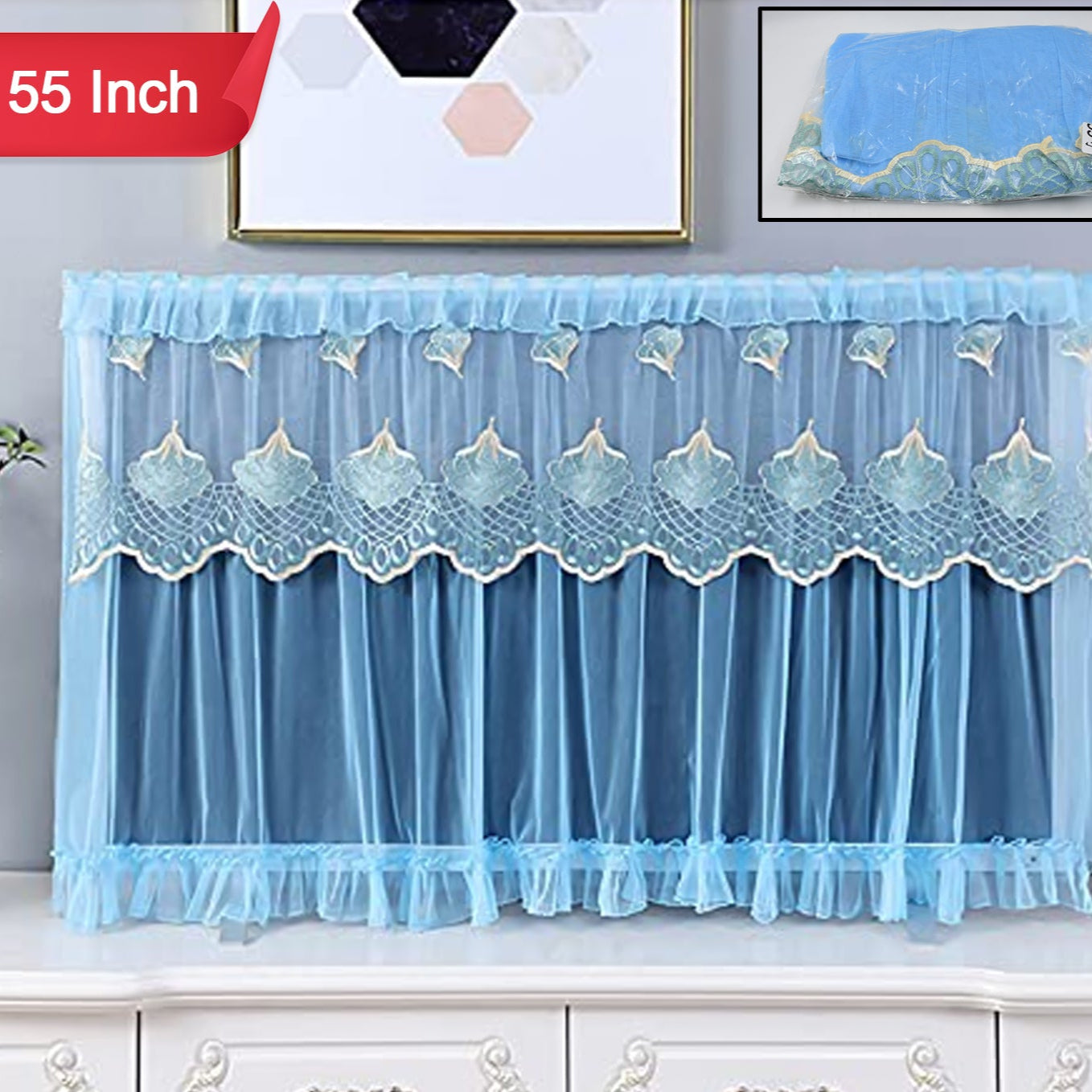 Dustproof Cover For Indoor Tv Screen Protector Cloth Cover (55 Inch) - Happy Price - Image 1