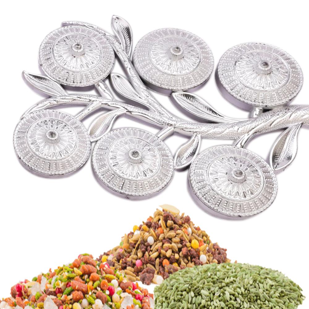 Multipurpose Decorative 6 Storage Tree Shape Mukhwas Daniserving Tray - Happy Price - Image 2