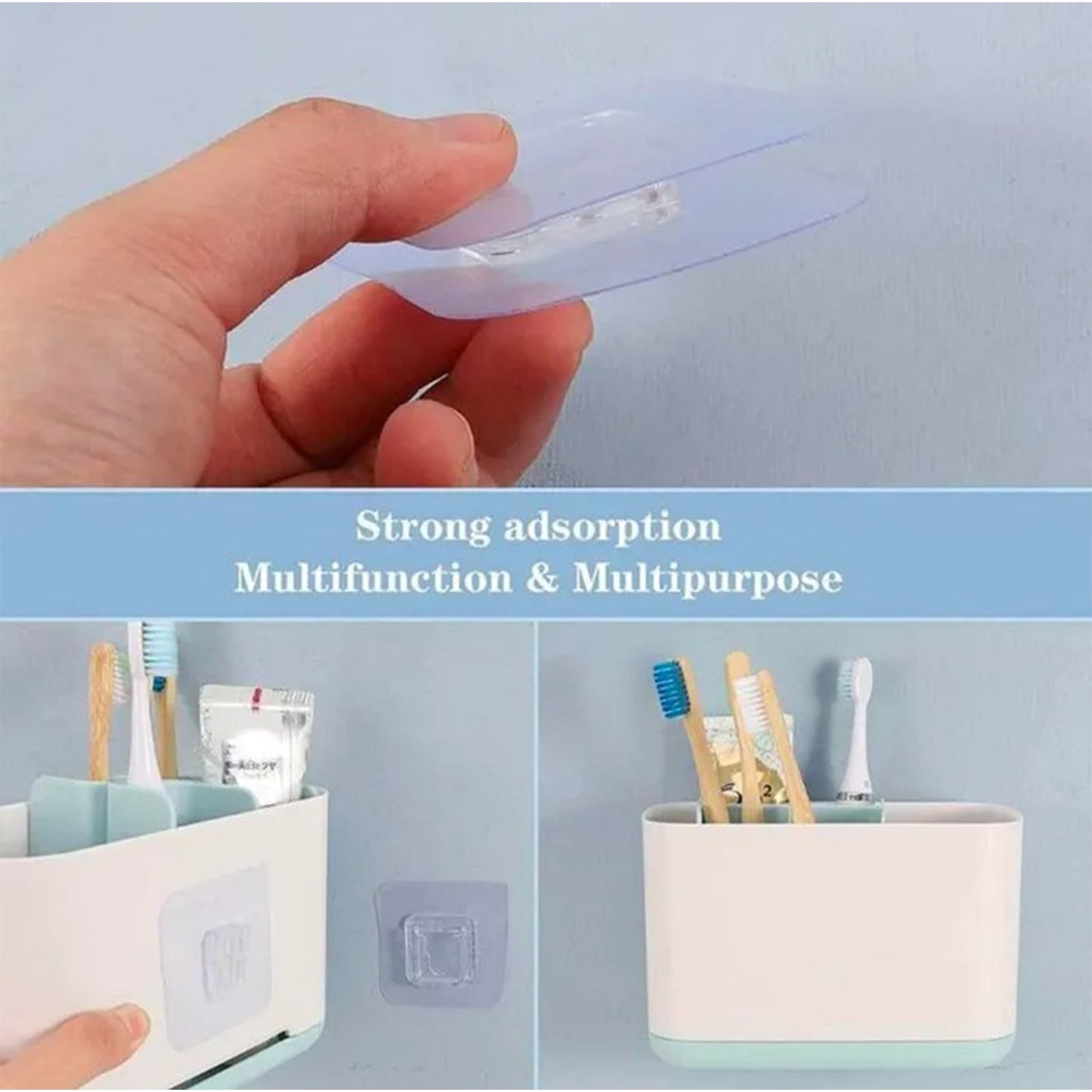 Transparent Adhesive Male Hook Used For Hanging Various Types Of Items (1pc) - Happy Price - Image 3