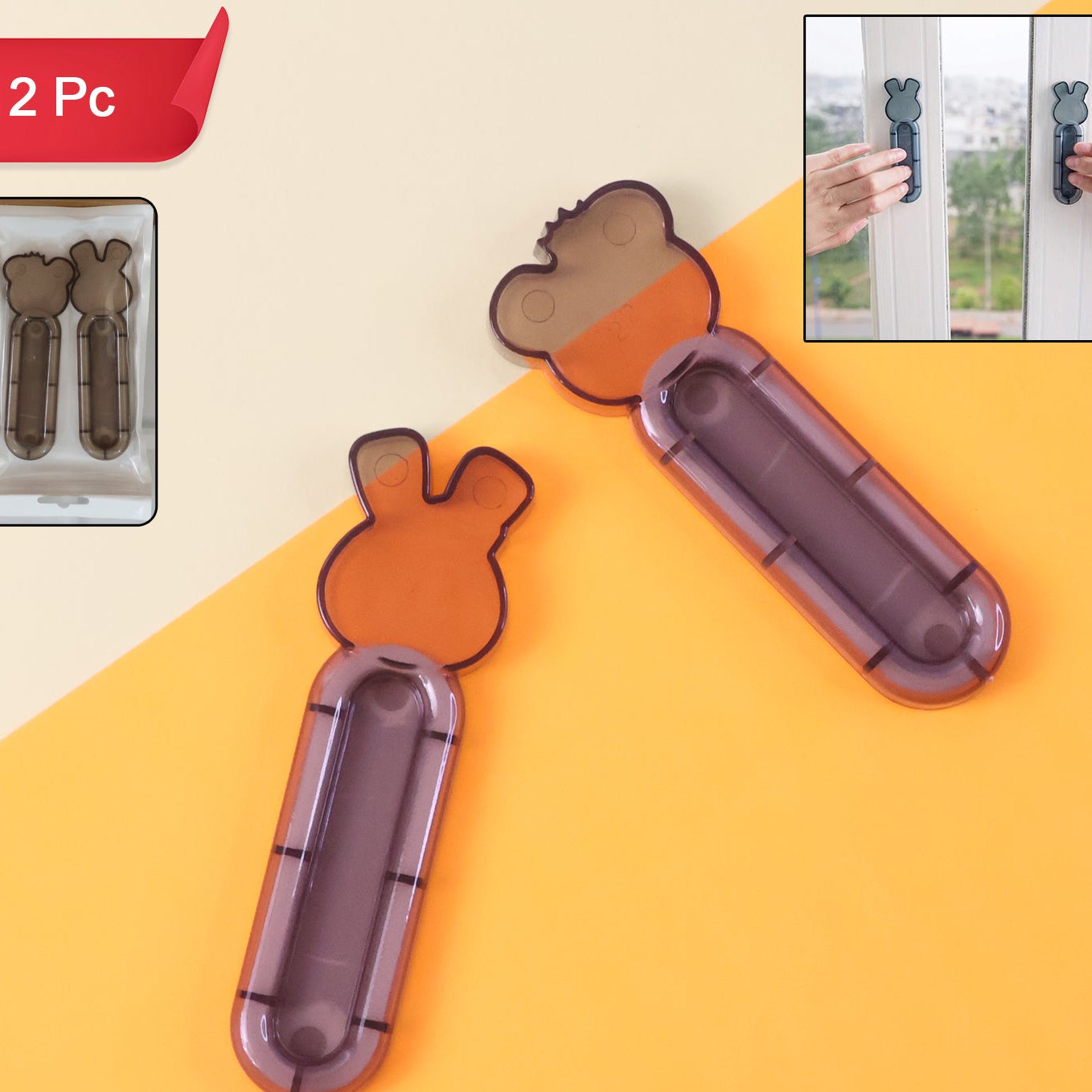 Self-Adhesive Stick-On Handles for Cabinets & Drawers (2 Pcs) - Happy Price - Image 1