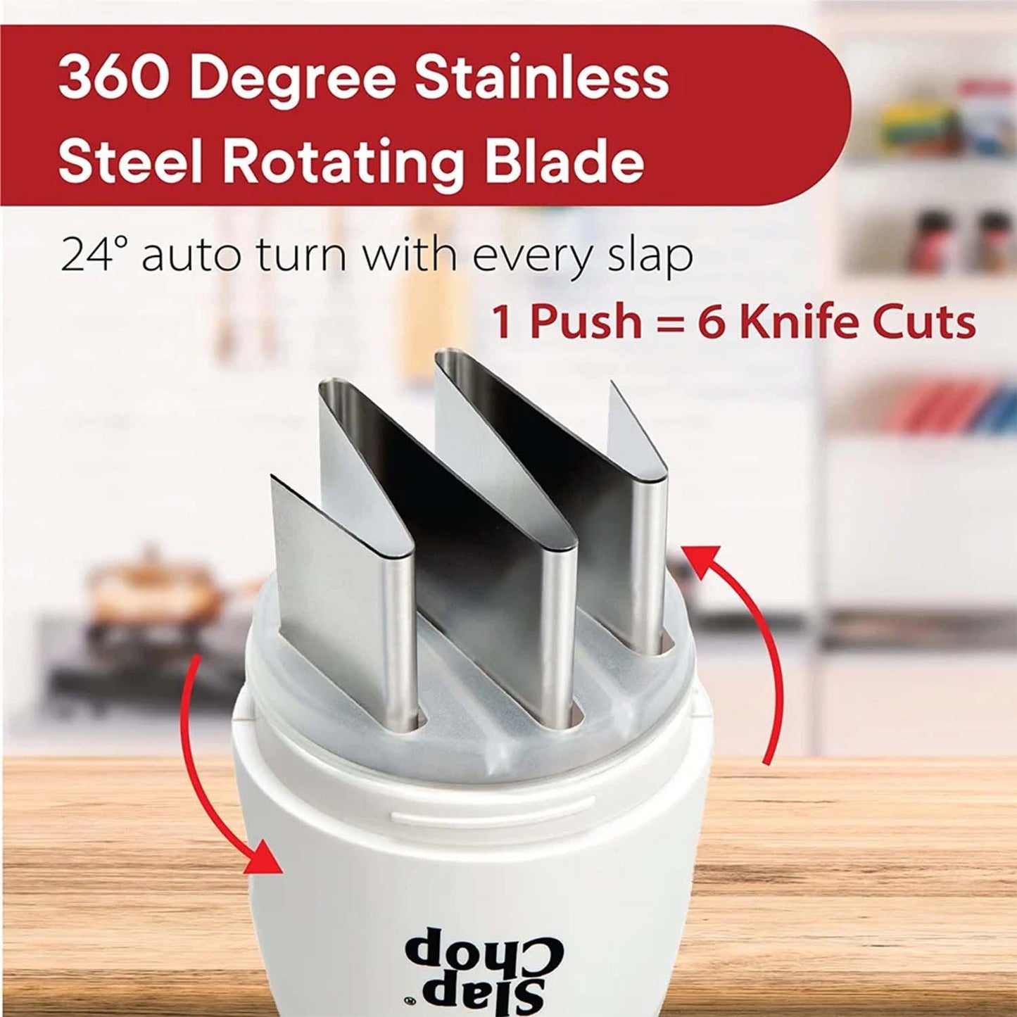 Manual Hand Press Vegetable & Fruit Chopper (1 Pc) - Happy Price - Image 3