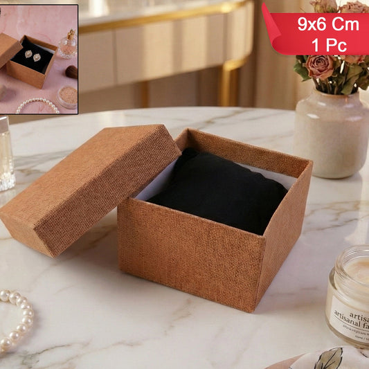 Compact Jewellery Gift Box with Cushion - 9x6 cm - Happy Price - Image 1