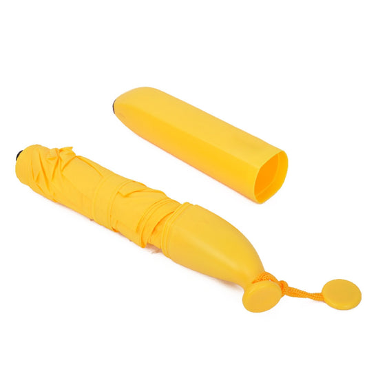 Stylish Banana Shaped Mini Foldable Umbrella - Happy Price - Image 1