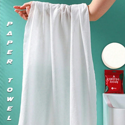 Compressed Towels Portable Disposable Compressed Cotton Coin Tissue Towel For Travel Camping Hiking Sport Beauty Salon Home Hand Wipes (28x40 Inch) - Happy Price - Image 1