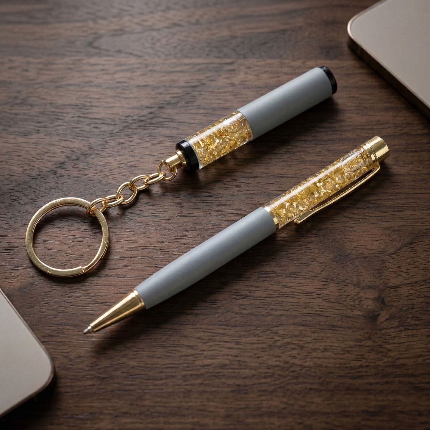 Premium 2 In 1 Keychain And Pen Combo Gift Set