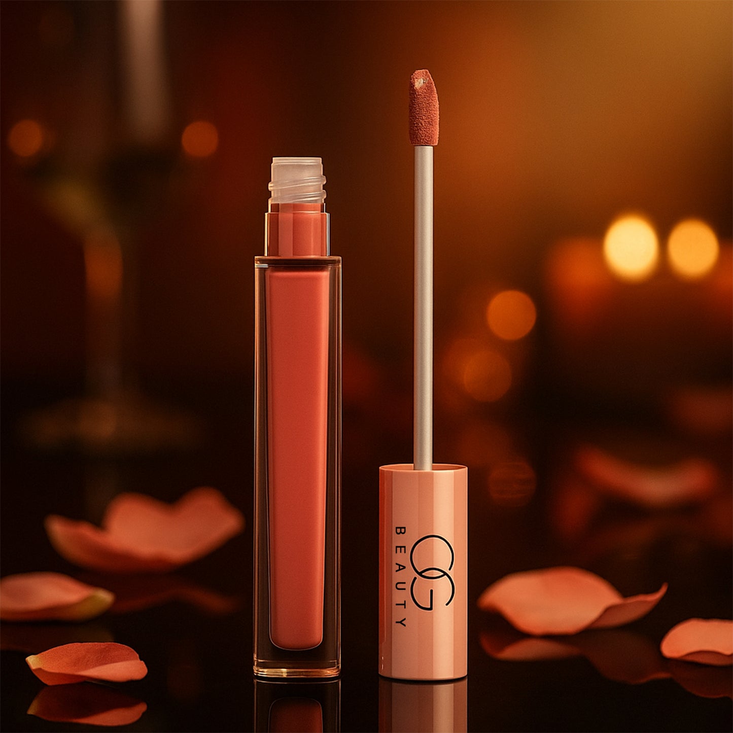 Coral Charm Liquid Lipstick - 4.5 ML, Long-Lasting Matte Finish - Happy Price - Image 7