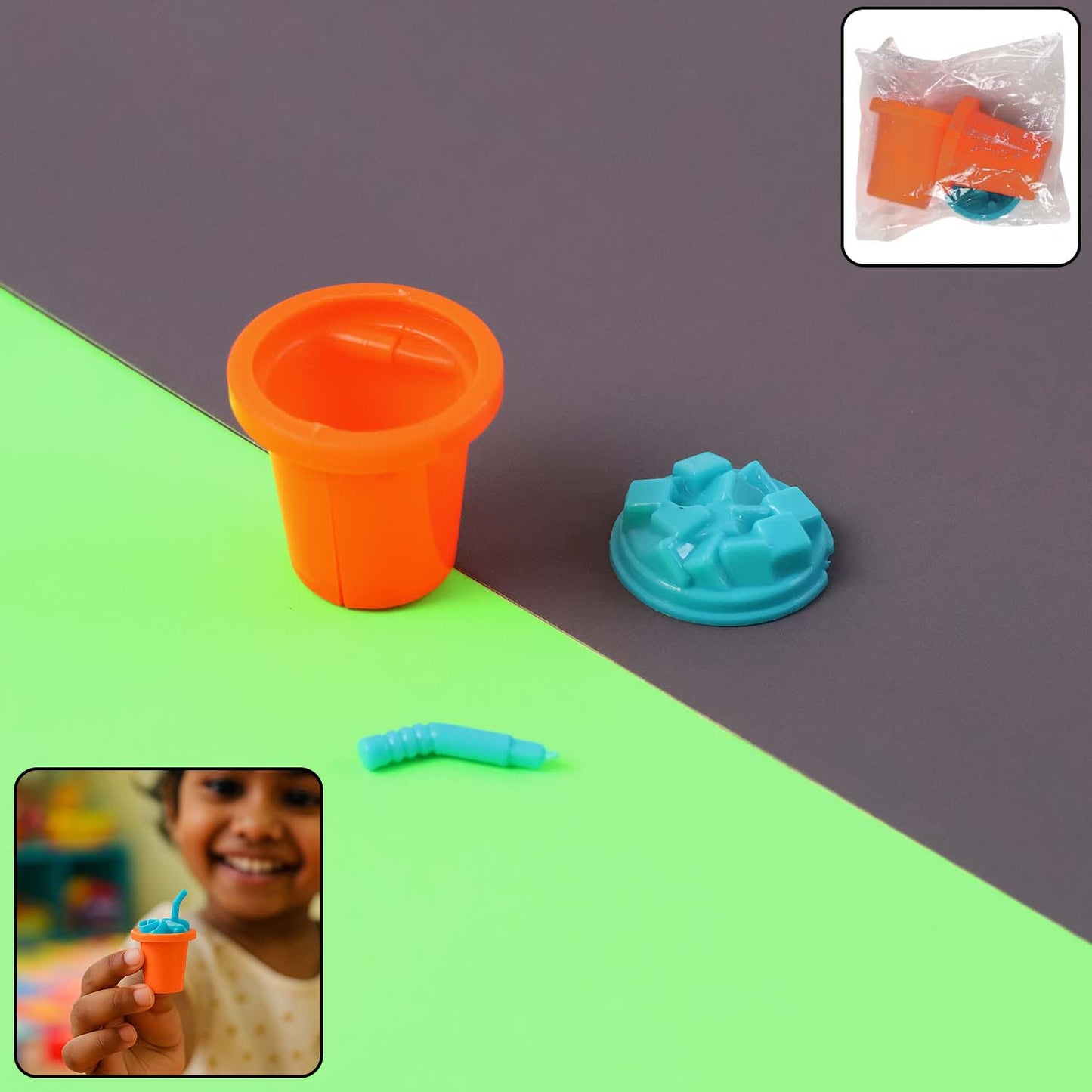Miniature Juice Cup Play Toy - 1 Pc Set for Kids' Role Play - Happy Price - Image 2