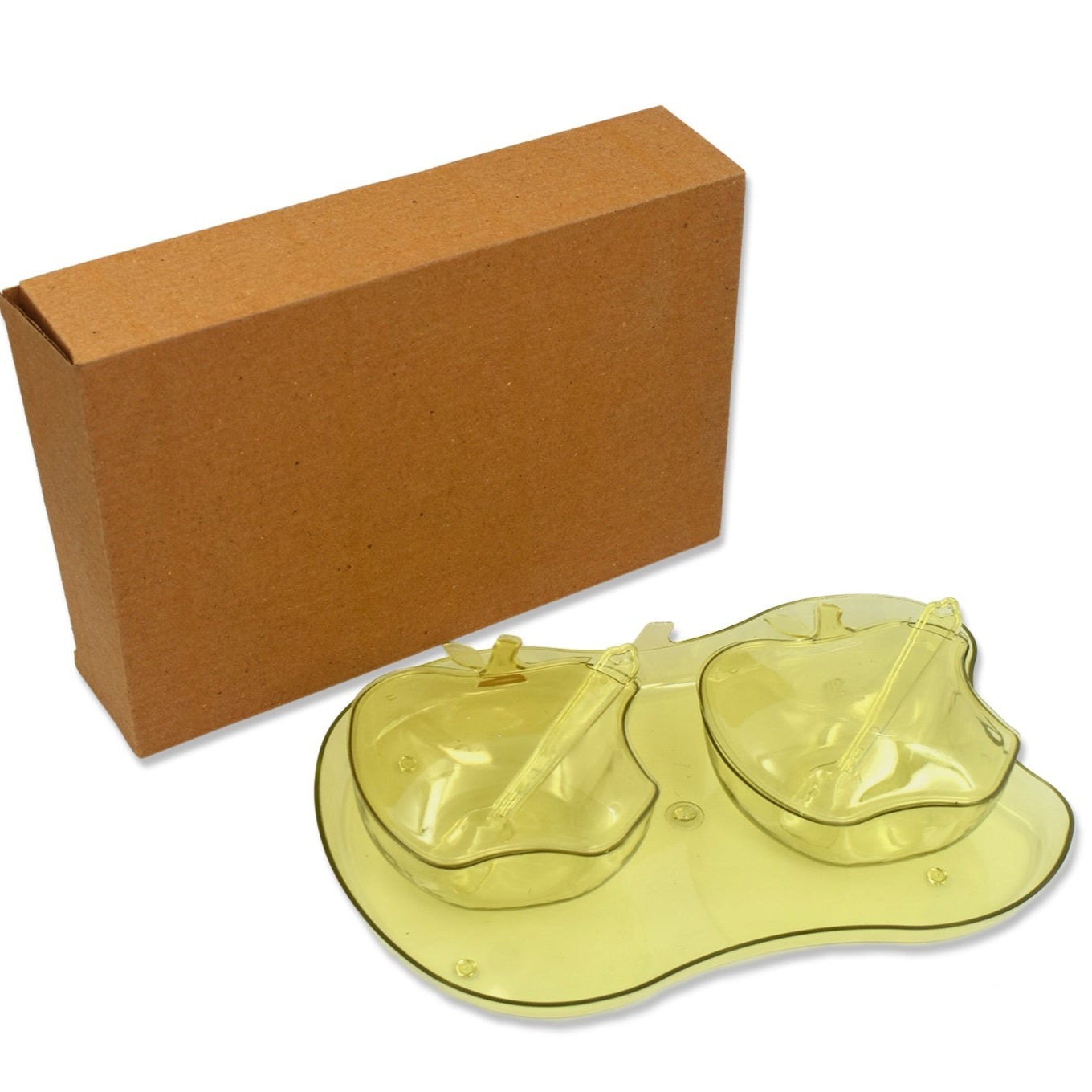 Apple Shape Tray Bowl Used For Serving Snacks And Various Food Stuffs. - Happy Price - Image 1