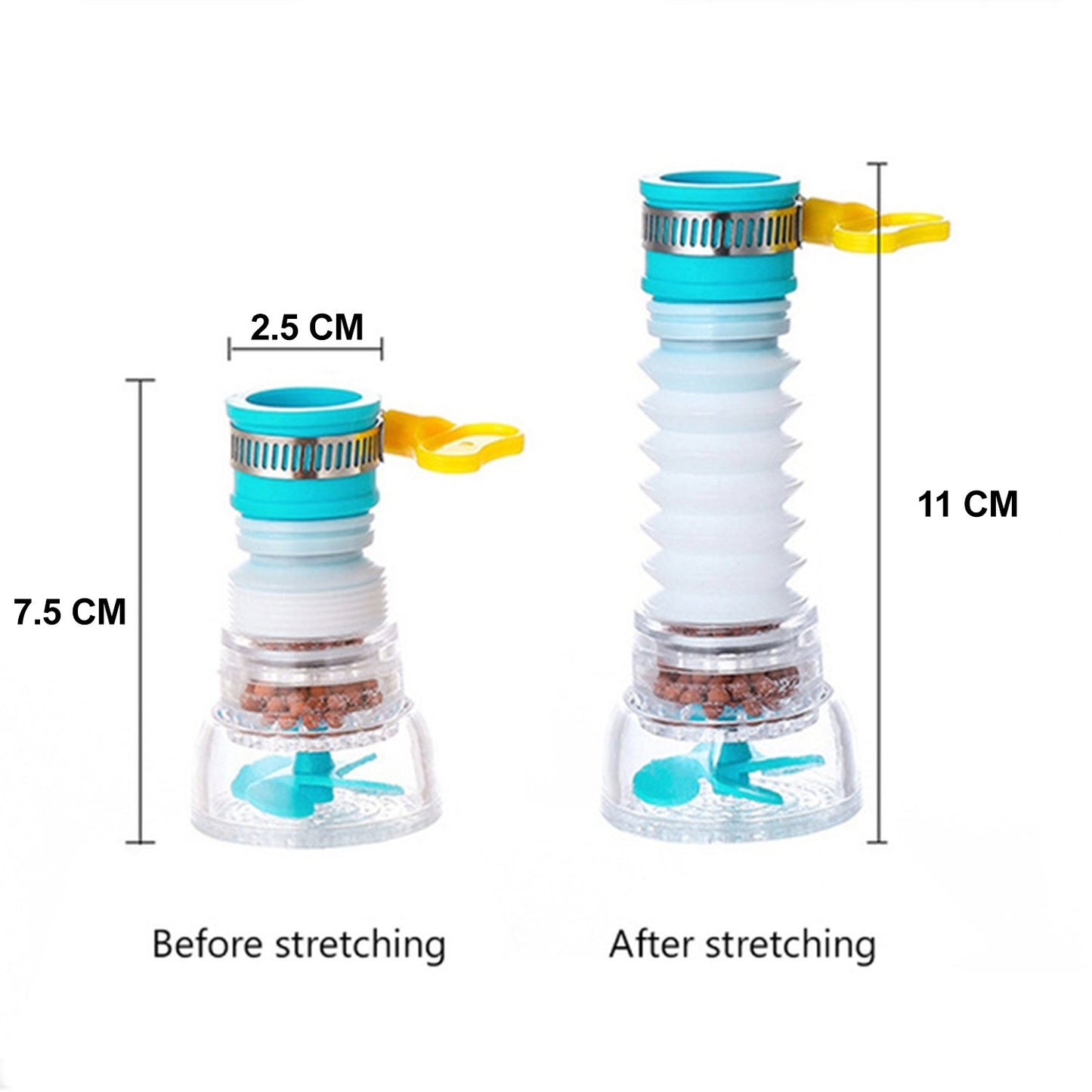 0208 360 Degree Water Saving Faucet Expandable Water Valve Splash Regulator - Happy Price - Image 5
