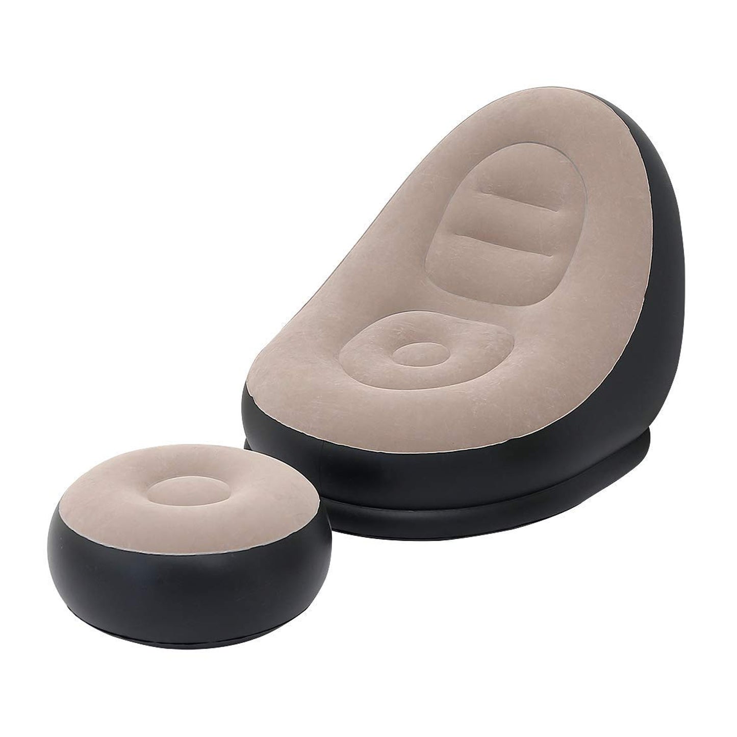 Inflatable Lounge Chair with Ottoman - Portable Air Sofa for Indoor & Outdoor Use - Happy Price - Image 7