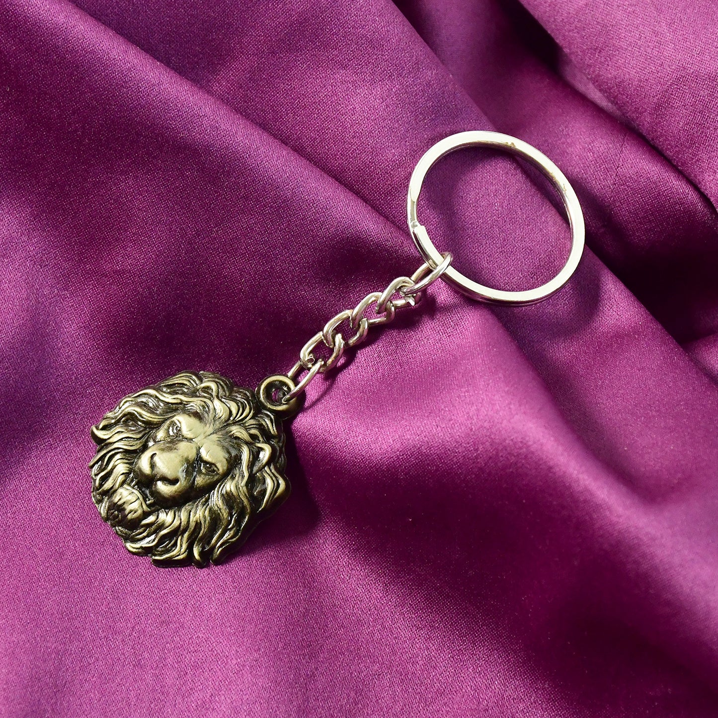Lion Head Metal Keychain - Durable & Stylish Key Holder (1 Pc) - Happy Price - Image 3