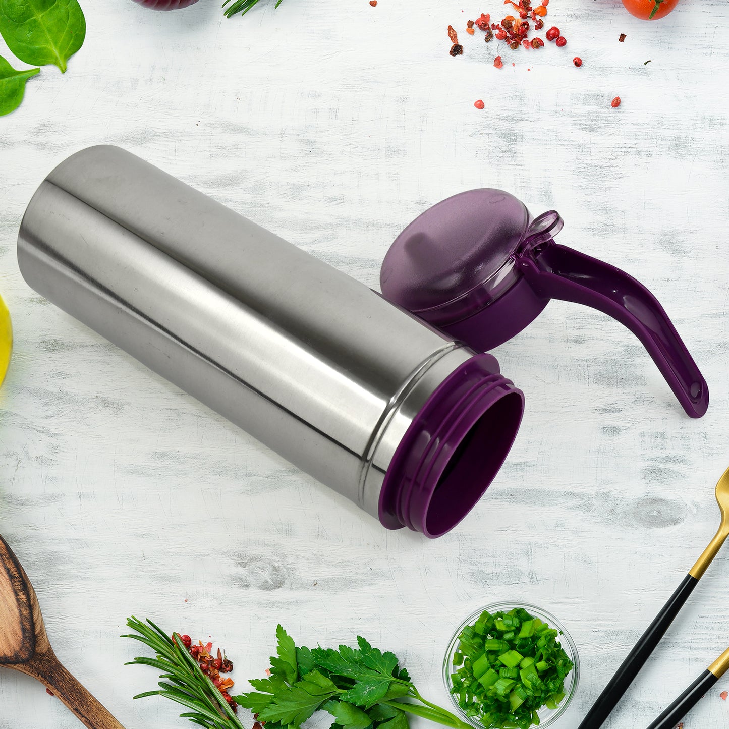 Apex 1000ml Approx. Stainless Steel Oil Pourer (1 Pc) - Happy Price - Image 3