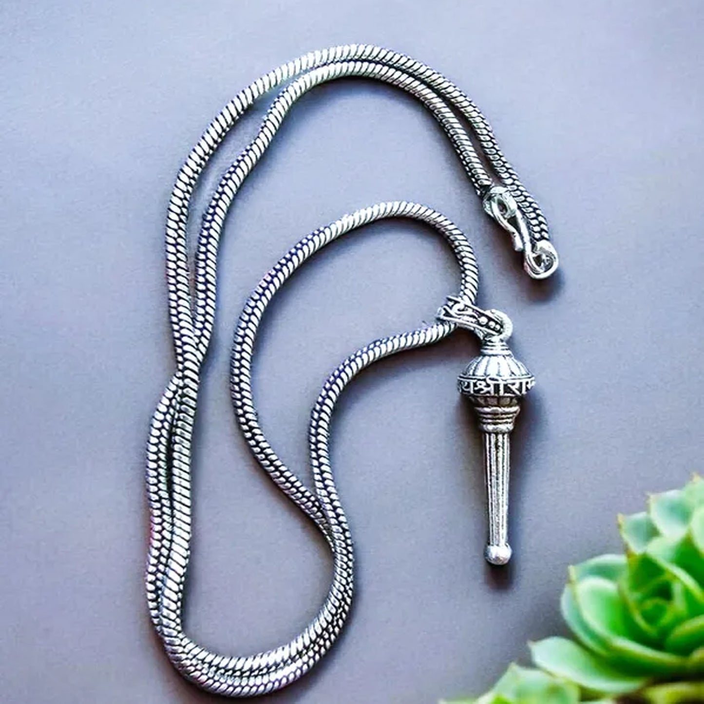 Lord Hanuman Gada Pendant With Chain (1 Pc) - Happy Price - Image 3