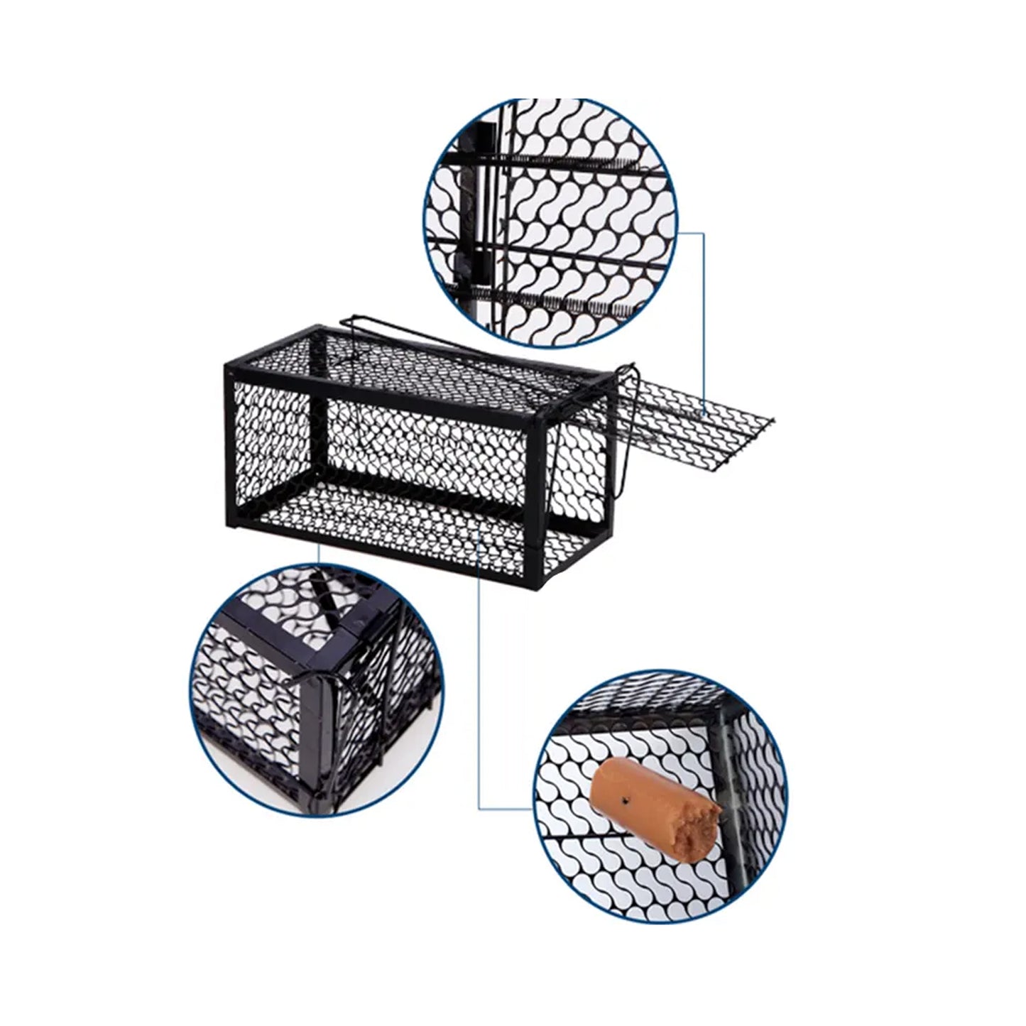 Foldable Mouse Trap Squirrel Trap Small Live Animal Trap Mouse Voles Hamsters Live Cage Rat Mouse Cage Trap For Mice Easy To Catch And Release - Happy Price - Image 4