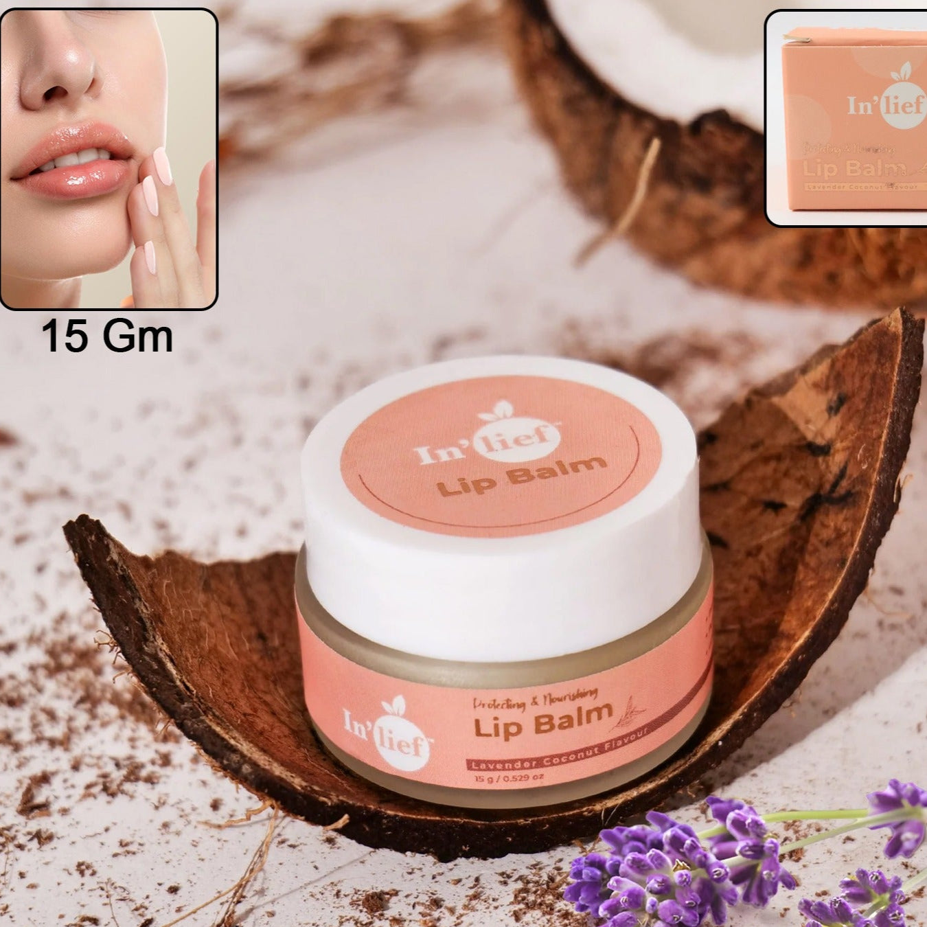 Inlief Moisturizing  Nourishing Lip Balm (1 Pc  15 Gm) - Happy Price - Image 1