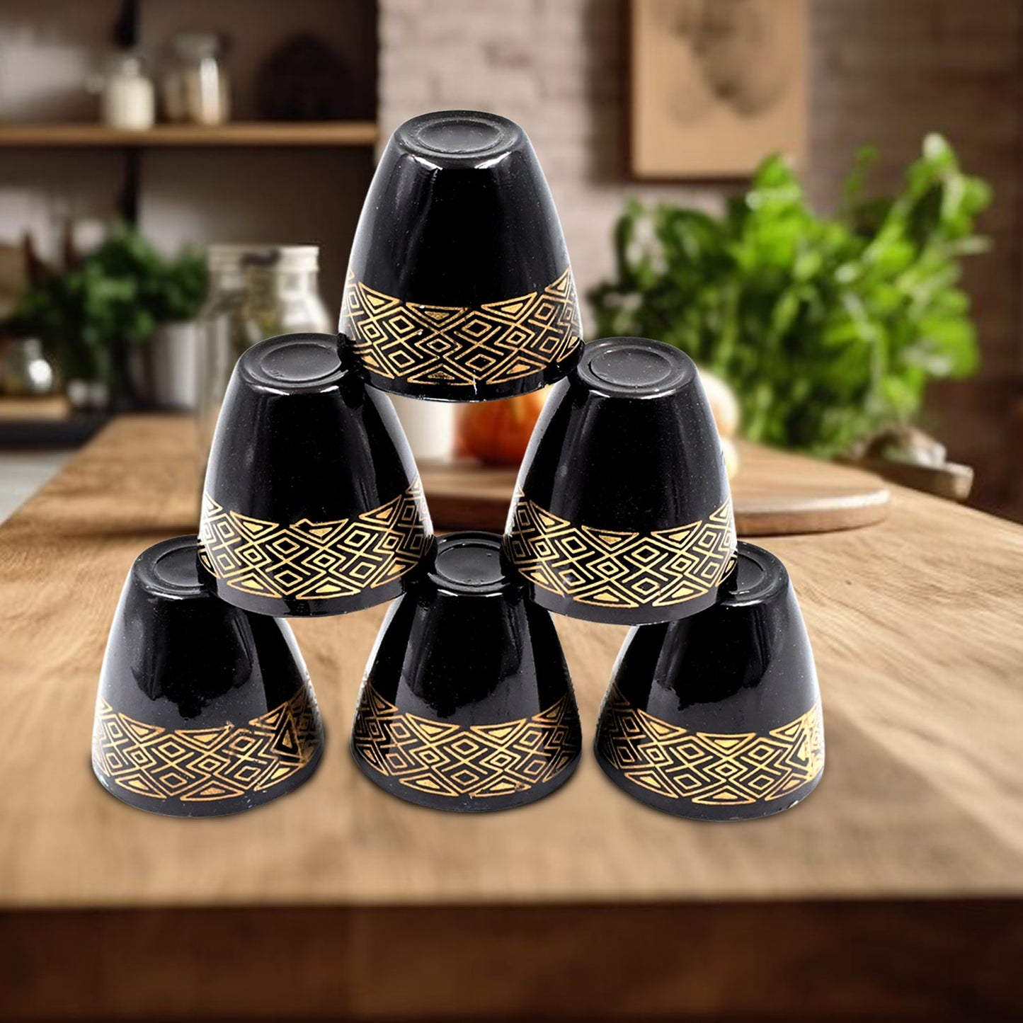 2 Bowl  6 Glass Snake Set ( 8 Pc Set ) - Happy Price - Image 3