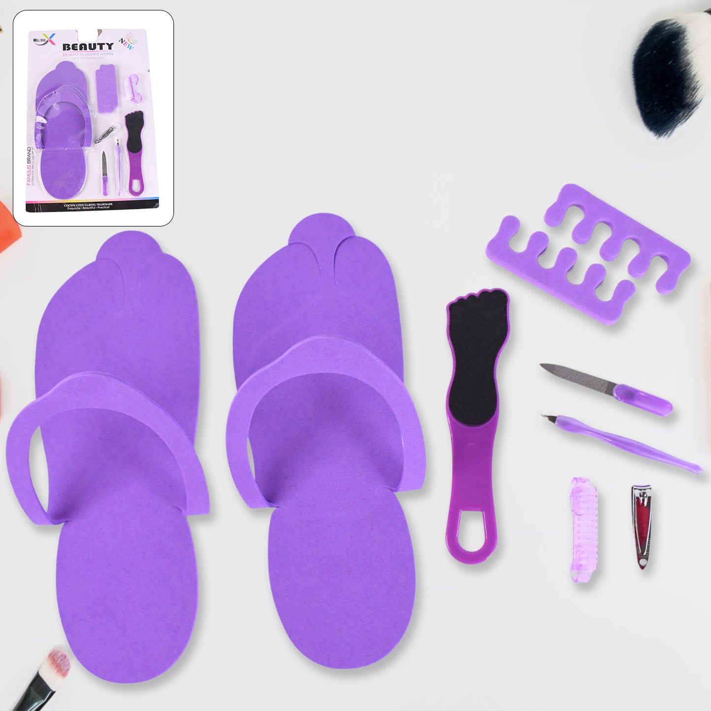 Personal Foot Care Tool Kit Pedicure Accessories Kit (9 Pcs Set) - Happy Price - Image 2